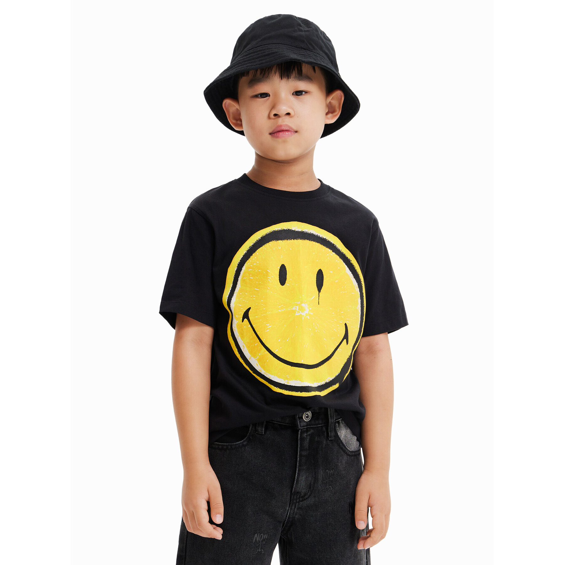 Desigual Тишърт 23SBTK11 Сив Regular Fit - Pepit.bg