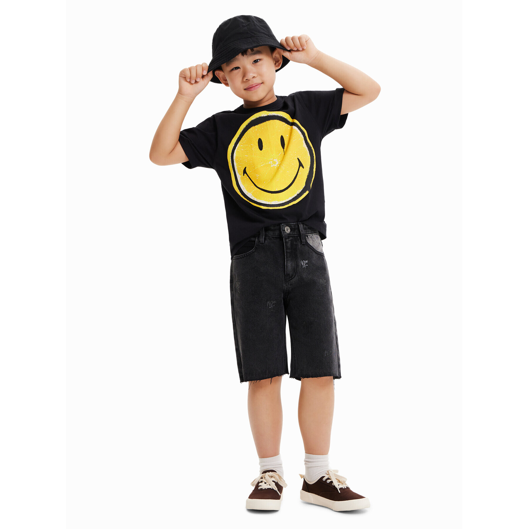 Desigual Тишърт 23SBTK11 Сив Regular Fit - Pepit.bg