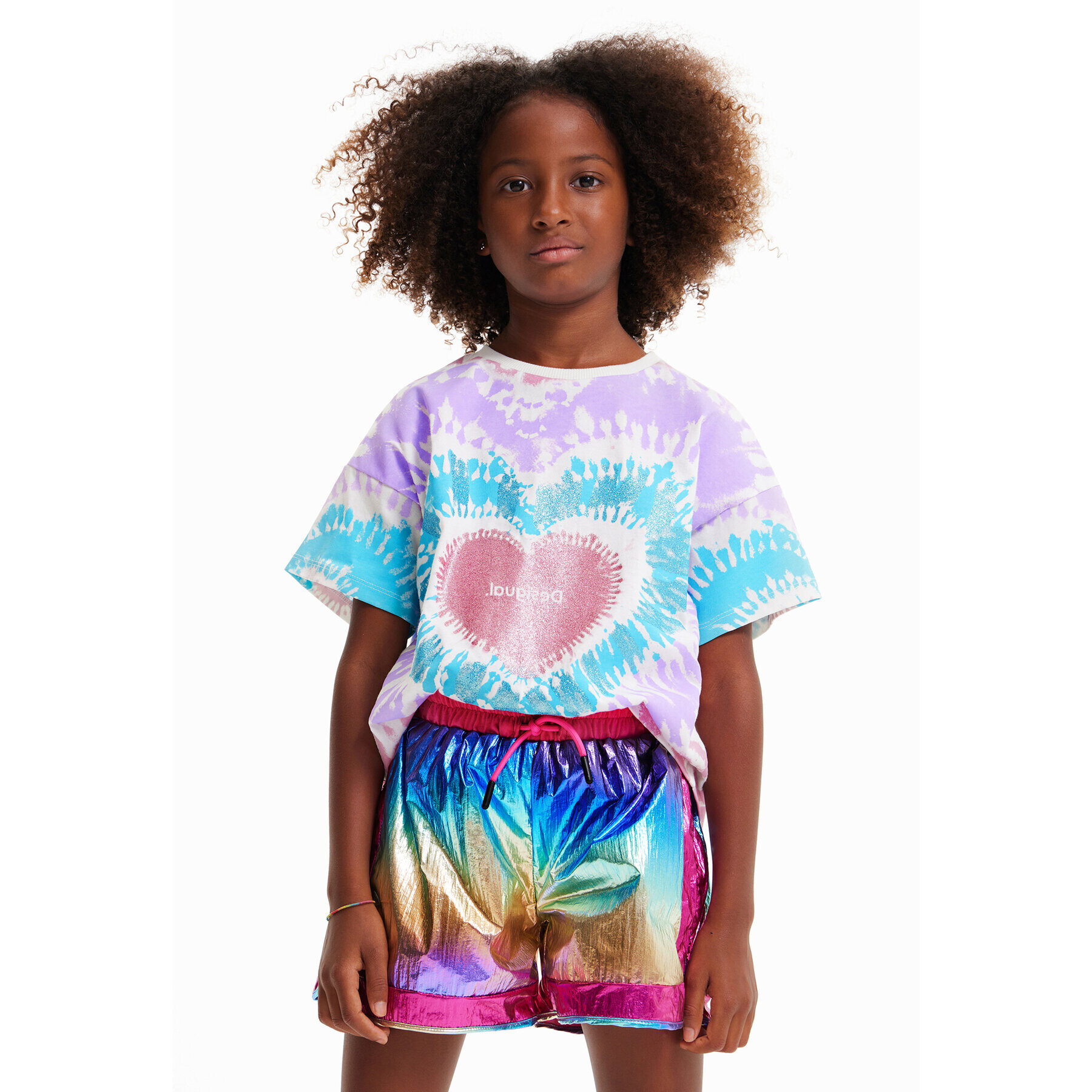 Desigual Тишърт 23SGTK02 Цветен Flare Fit - Pepit.bg