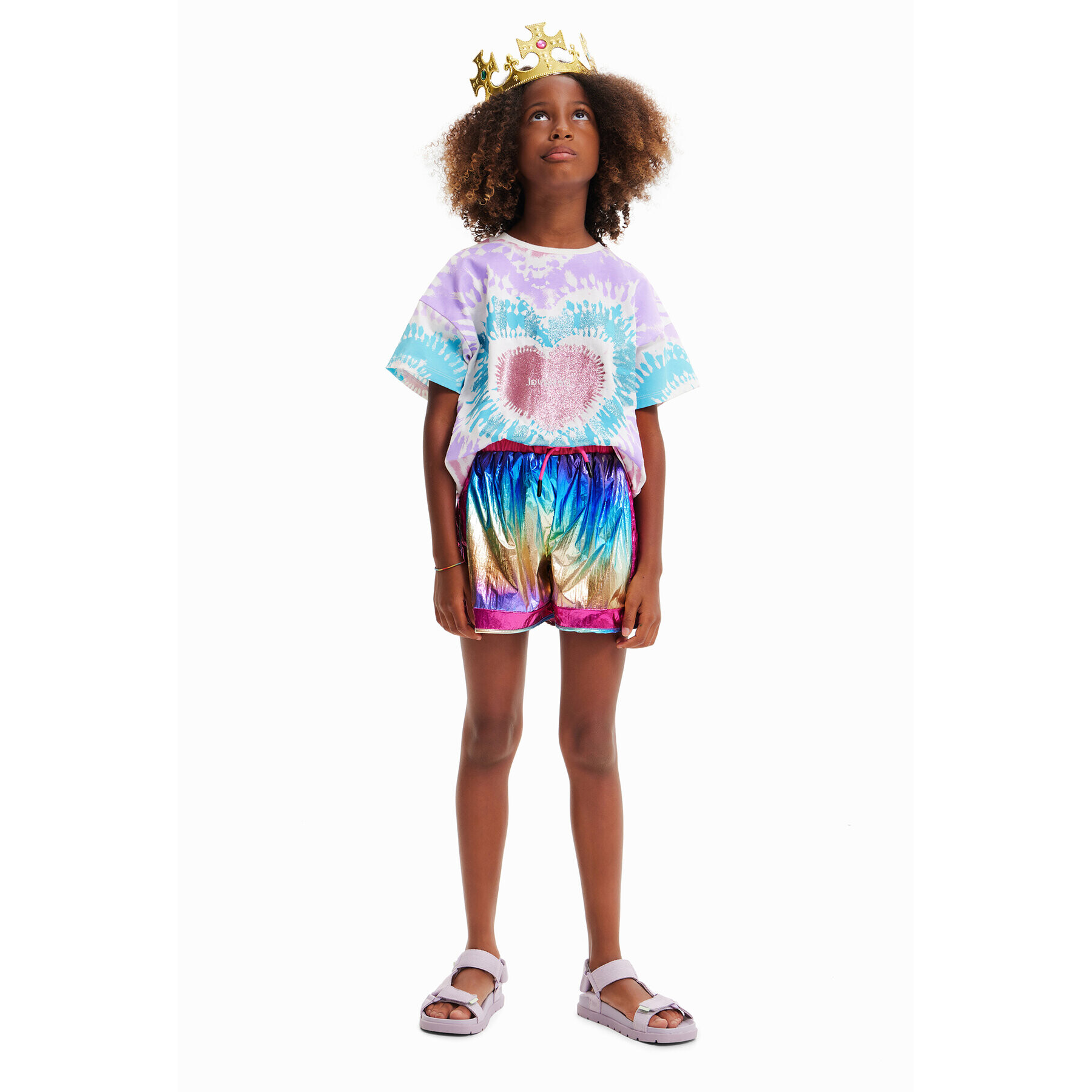 Desigual Тишърт 23SGTK02 Цветен Flare Fit - Pepit.bg