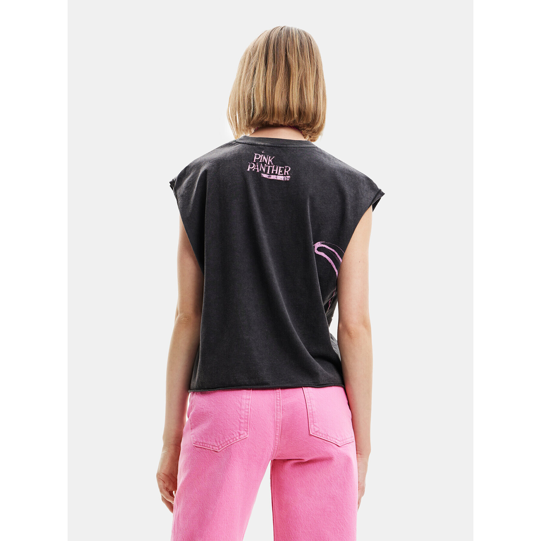 Desigual Тишърт 23SWTK49 Черен Regular Fit - Pepit.bg