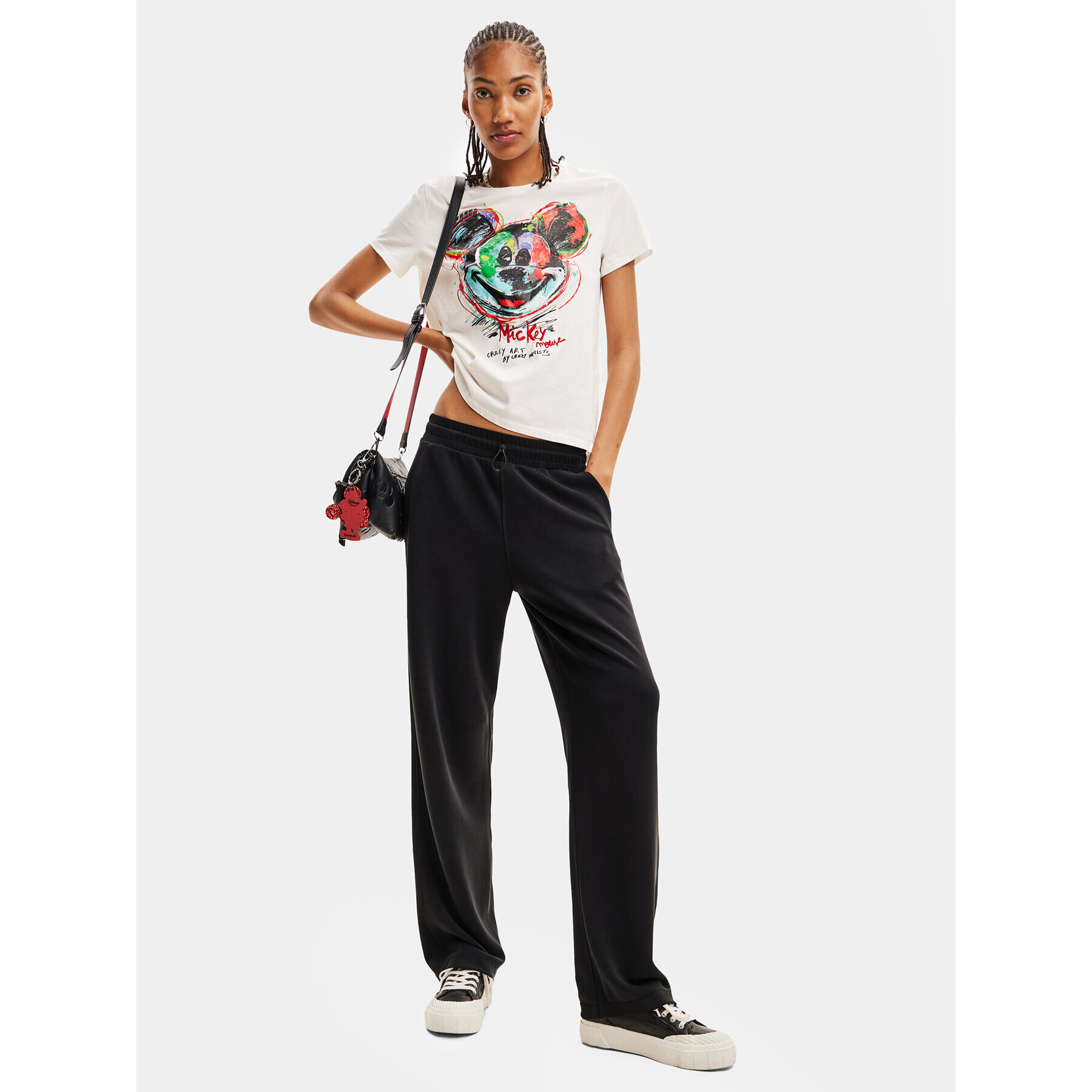 Desigual Тишърт 23WWTKC7 Бял Regular Fit - Pepit.bg