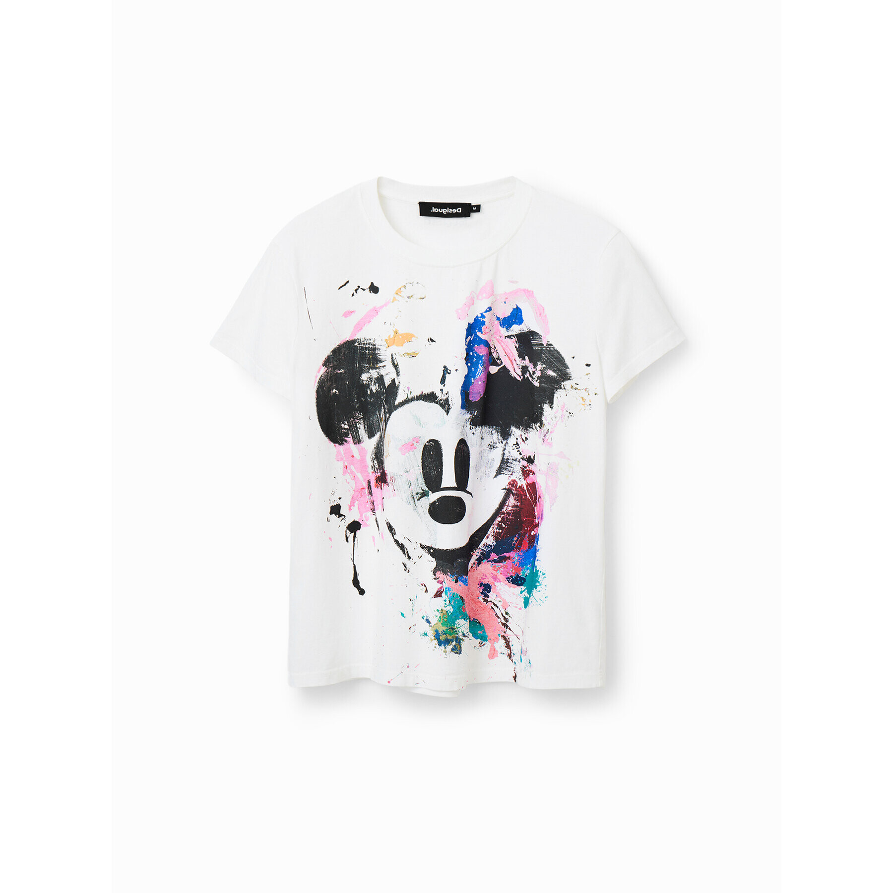 Desigual Тишърт DISNEY 23SWTK59 Бял Regular Fit - Pepit.bg