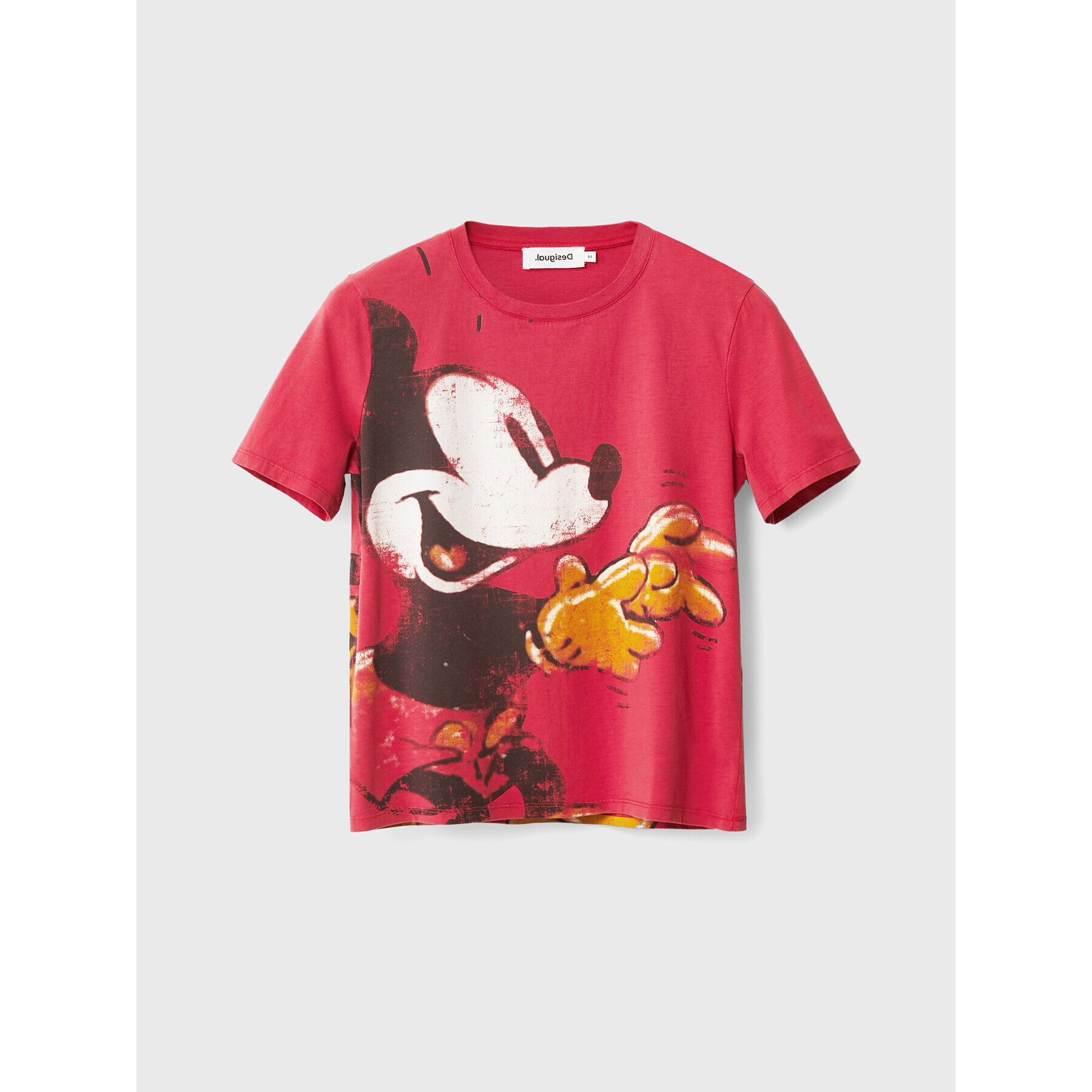 Desigual Тишърт DISNEY To Meet U Mickey 22WWTK80 Червен Regular Fit - Pepit.bg