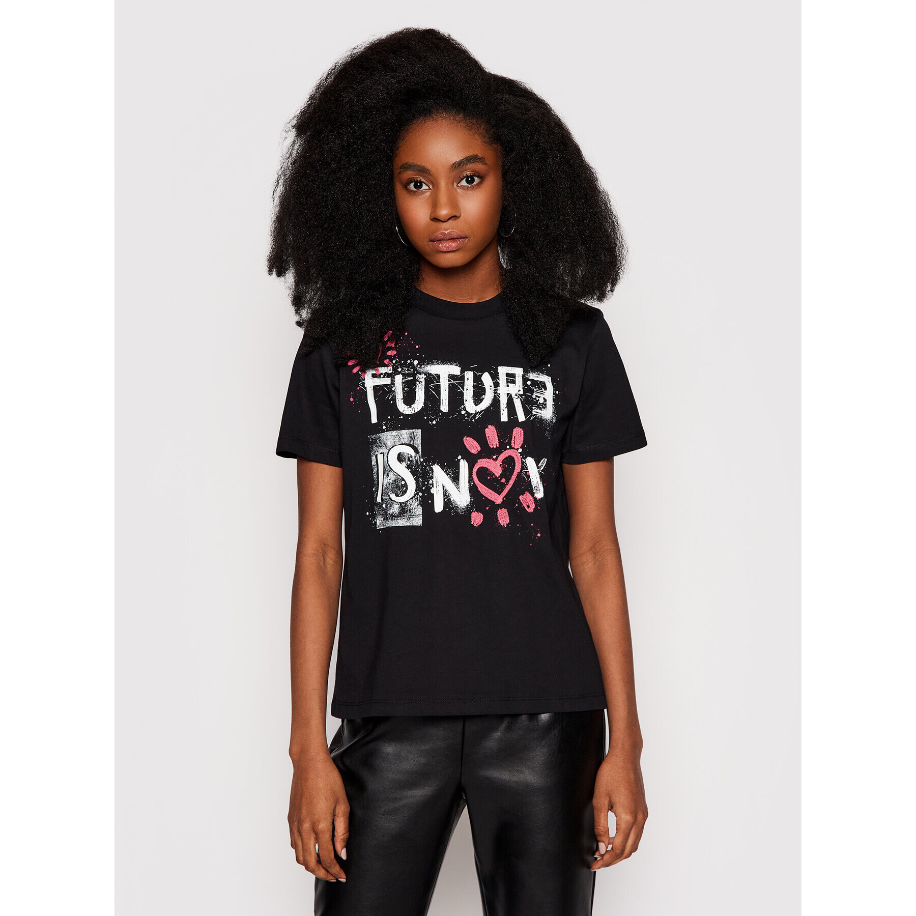 Desigual Тишърт Future Is Now 21SWTKDB Черен Regular Fit - Pepit.bg