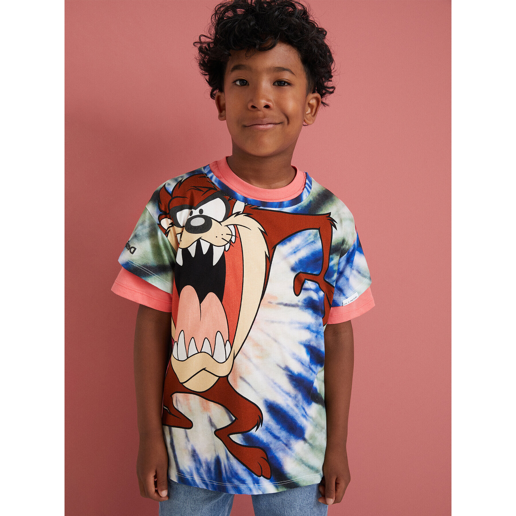 Desigual Тишърт LOONEY TUNES 22SBTK14 Цветен Regular Fit - Pepit.bg