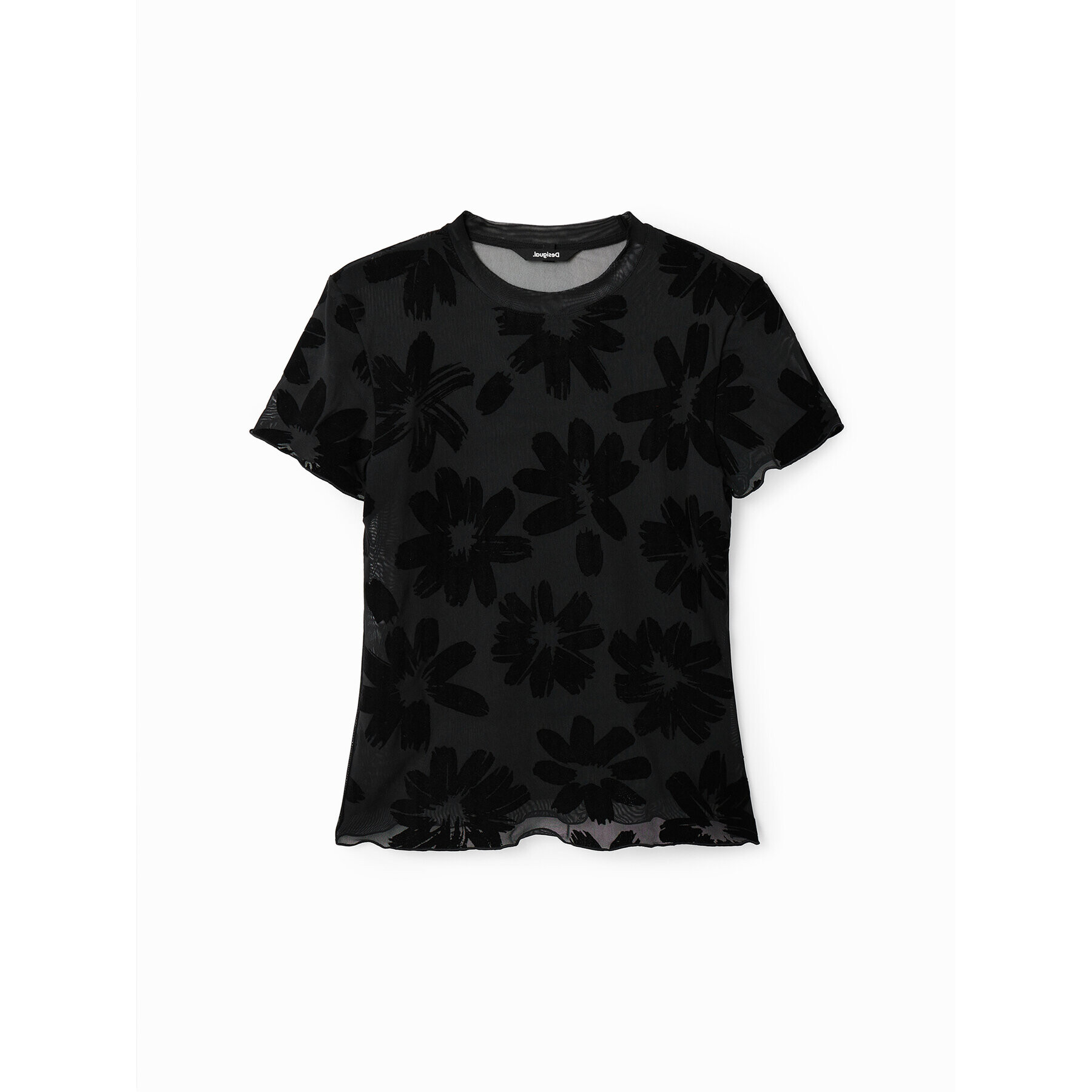 Desigual Тишърт Siena 23SWTK85 Черен Slim Fit - Pepit.bg