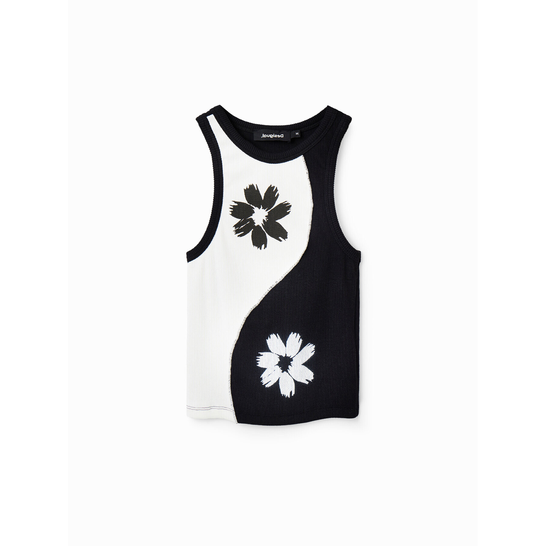 Desigual топ Yin-Yang 23SWTK98 Черен Slim Fit - Pepit.bg