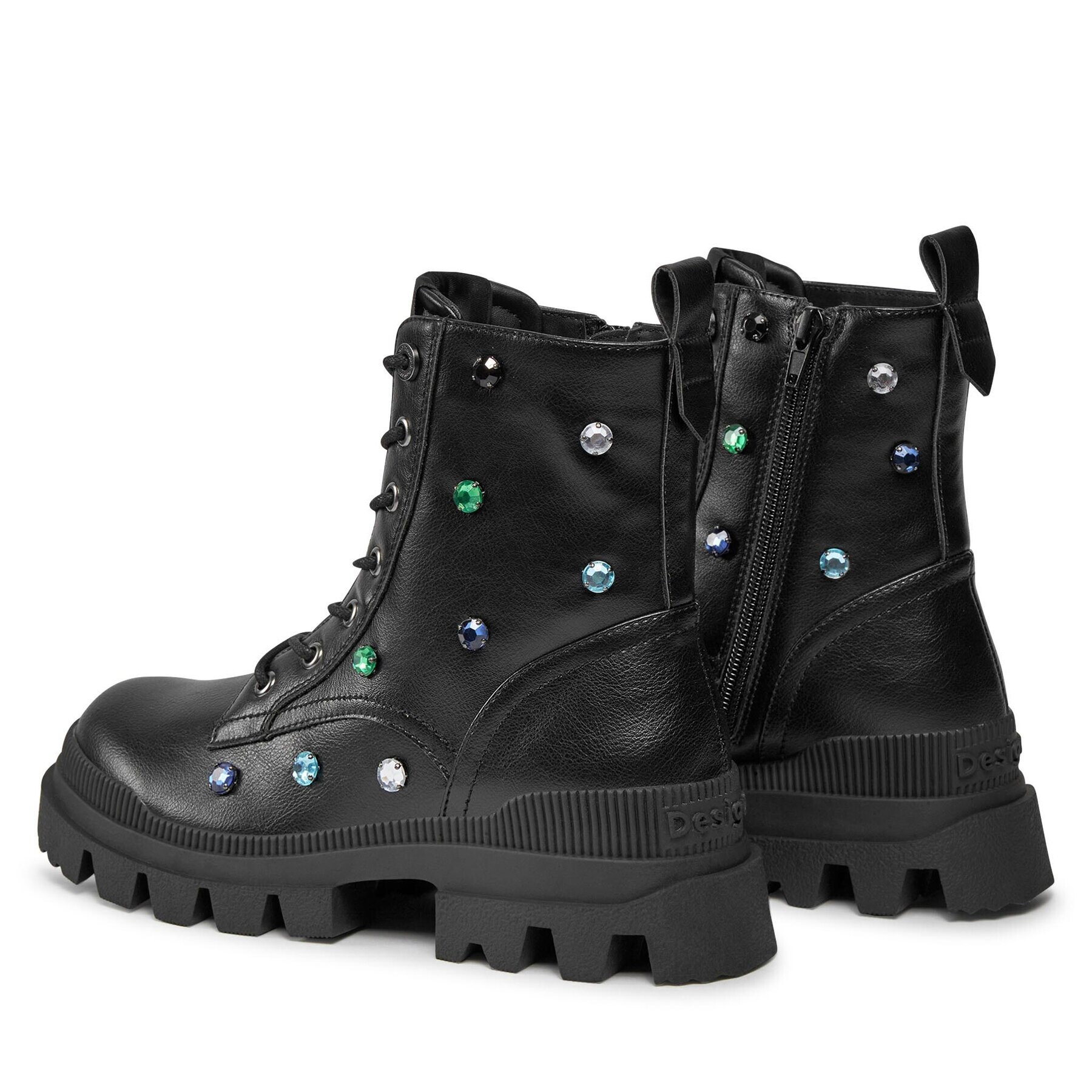 Desigual Туристически oбувки 23WSTP03 Черен - Pepit.bg