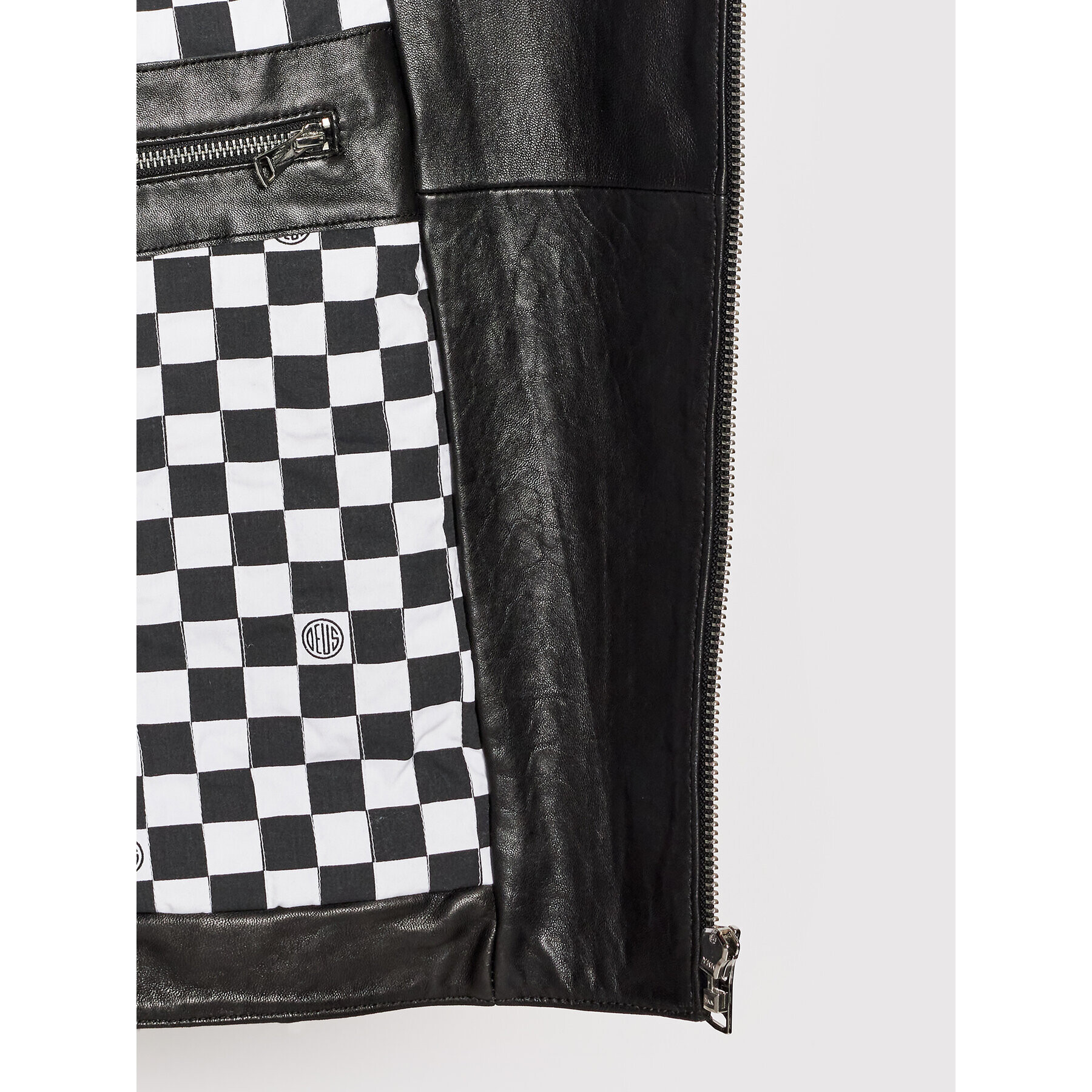 Deus Ex Machina Кожено яке Tornado DMF2061293 Черен Slim Fit - Pepit.bg