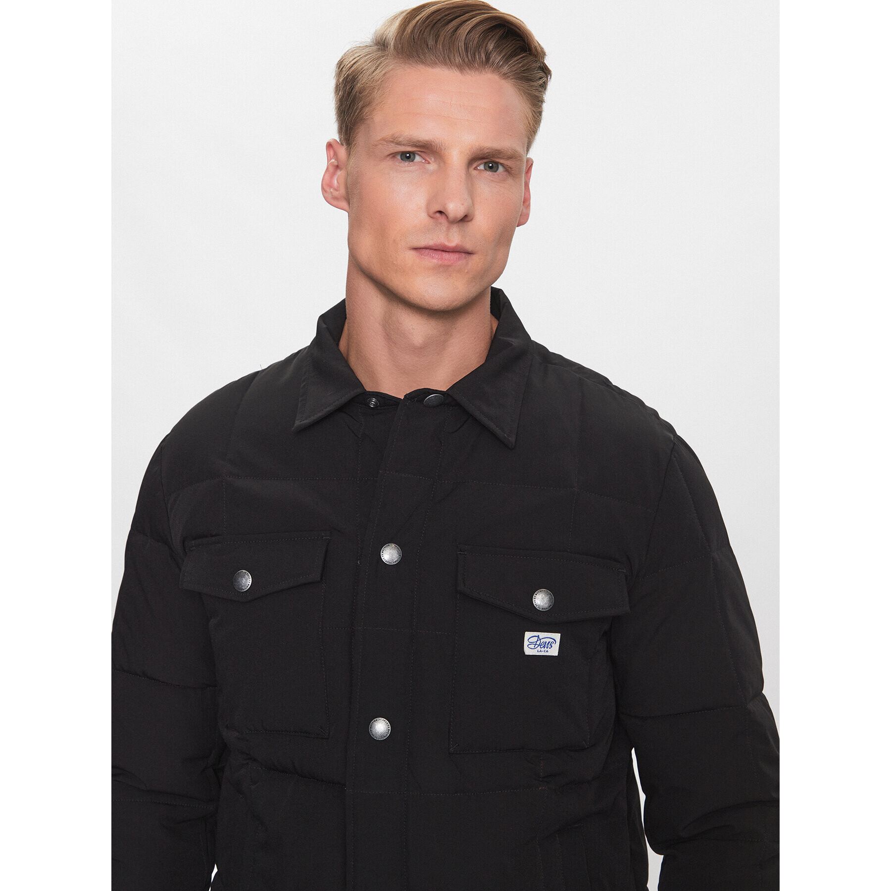Deus Ex Machina Пухено яке Maxwell DMW226193 Черен Regular Fit - Pepit.bg