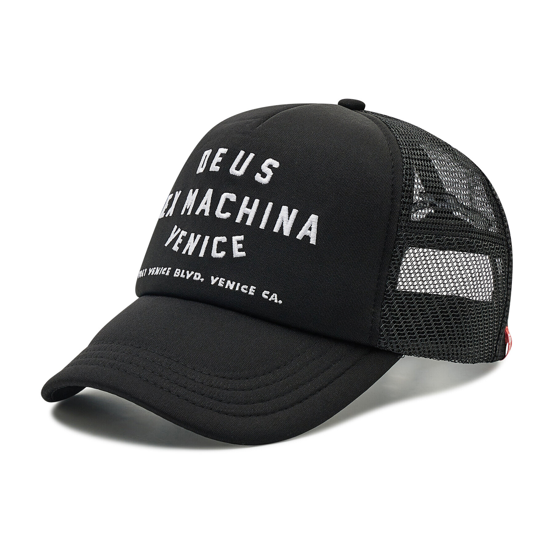 Deus Ex Machina Шапка с козирка Venice Address Trucker DMA47620 Черен - Pepit.bg