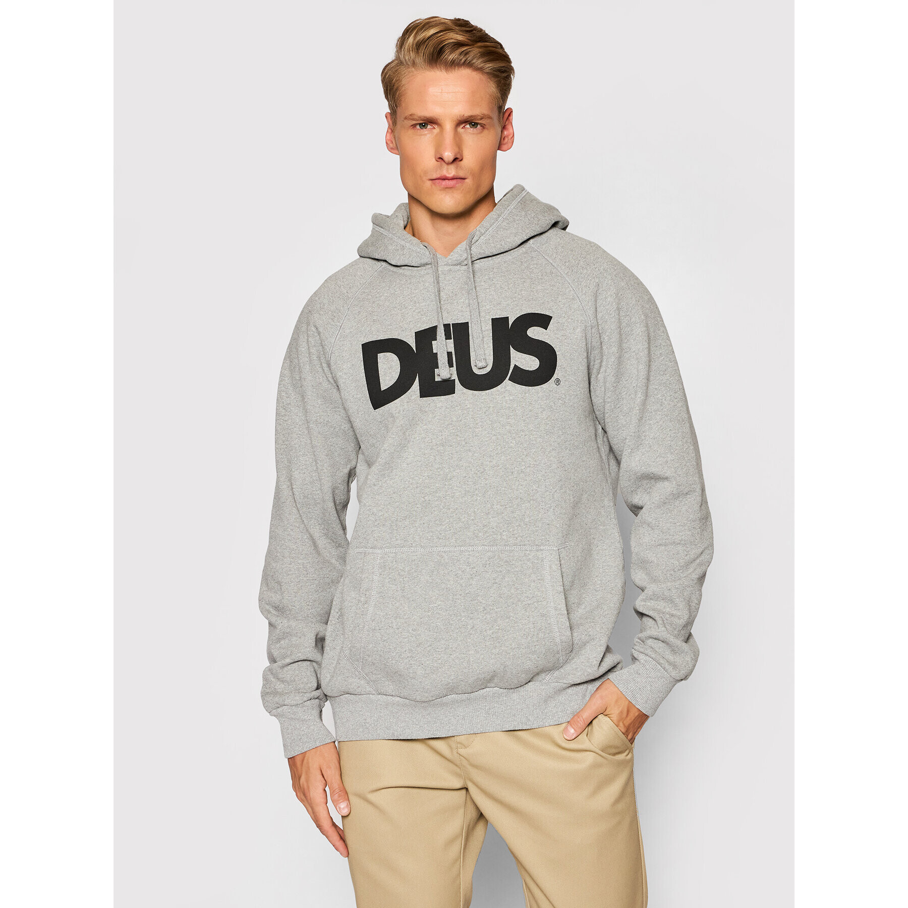 Deus Ex Machina Суитшърт All Caps DMF88526 Сив Regular Fit - Pepit.bg