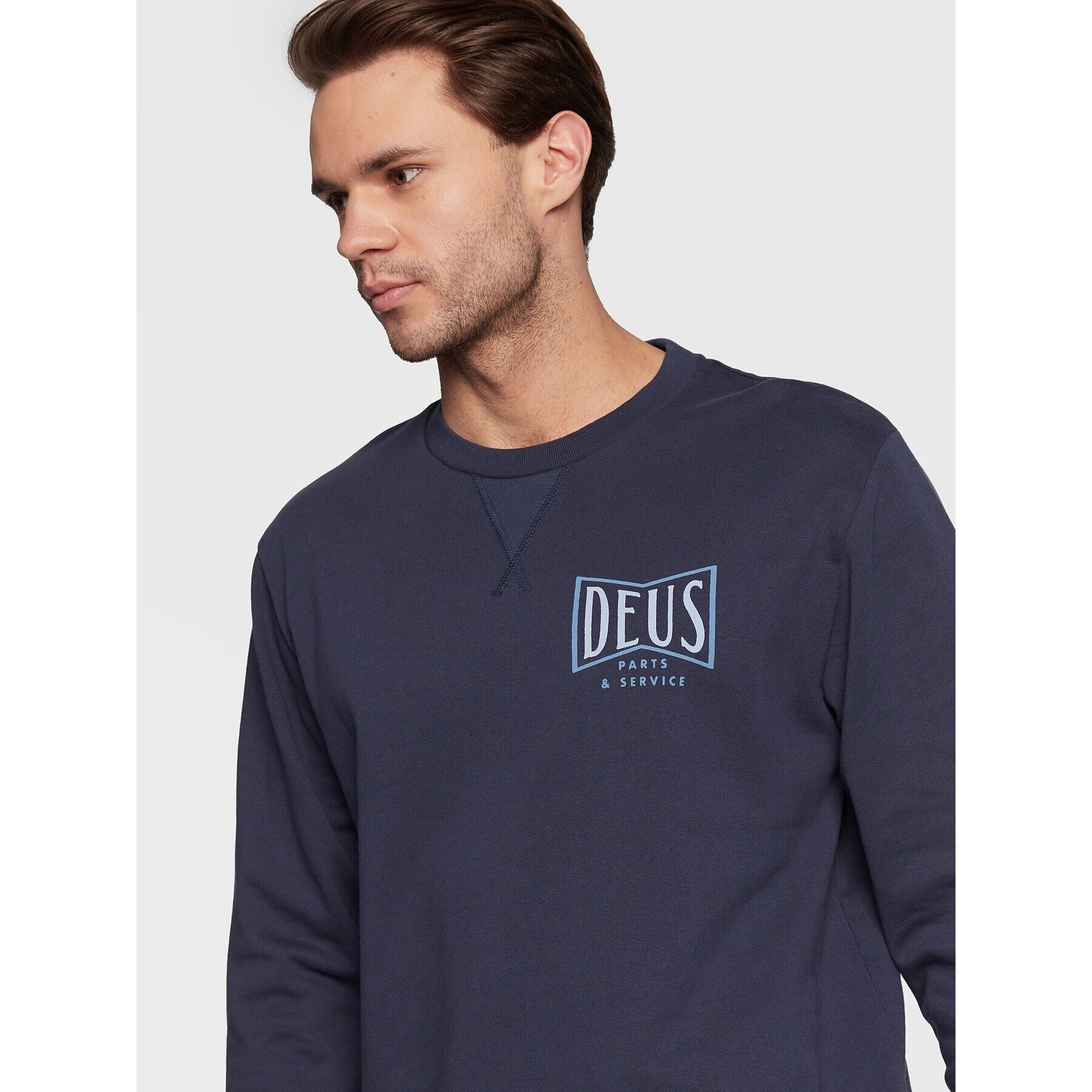 Deus Ex Machina Суитшърт Avenue DMF228377 Тъмносин Regular Fit - Pepit.bg