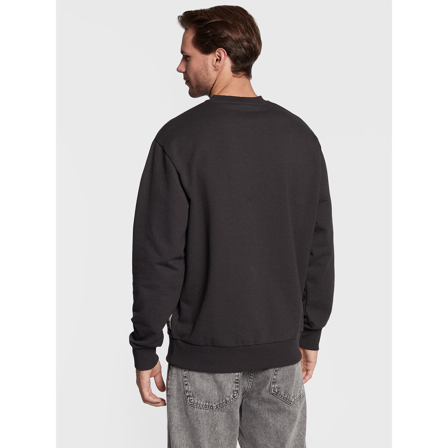 Deus Ex Machina Суитшърт Garrison Plain Crew DMF228331 Сив Boxy Fit - Pepit.bg