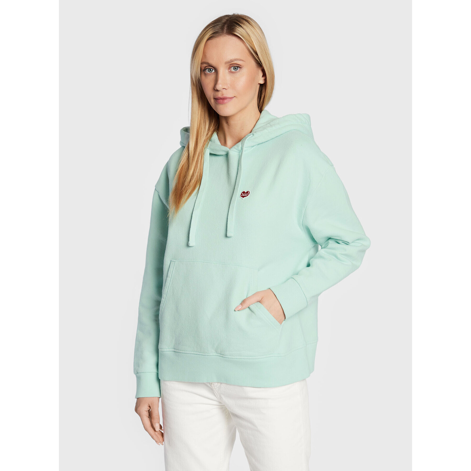 Deus Ex Machina Суитшърт True Romance DLF218048 Зелен Oversize - Pepit.bg