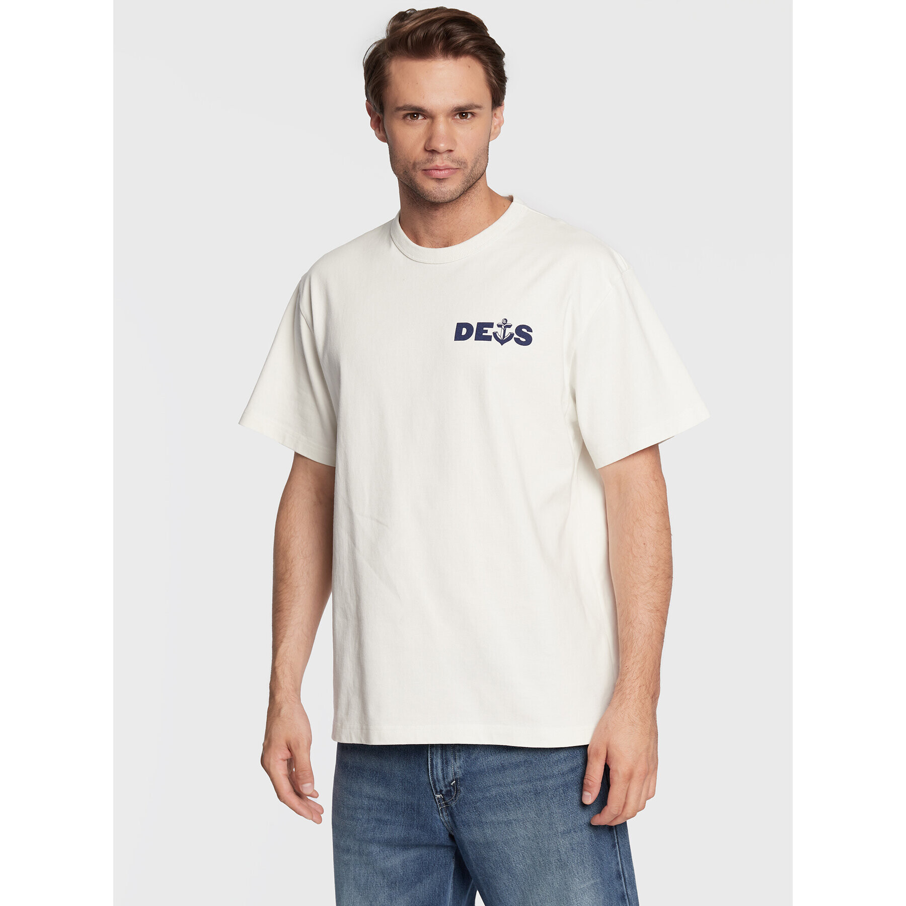 Deus Ex Machina Тишърт Ankor DMF221358B Бял Boxy Fit - Pepit.bg