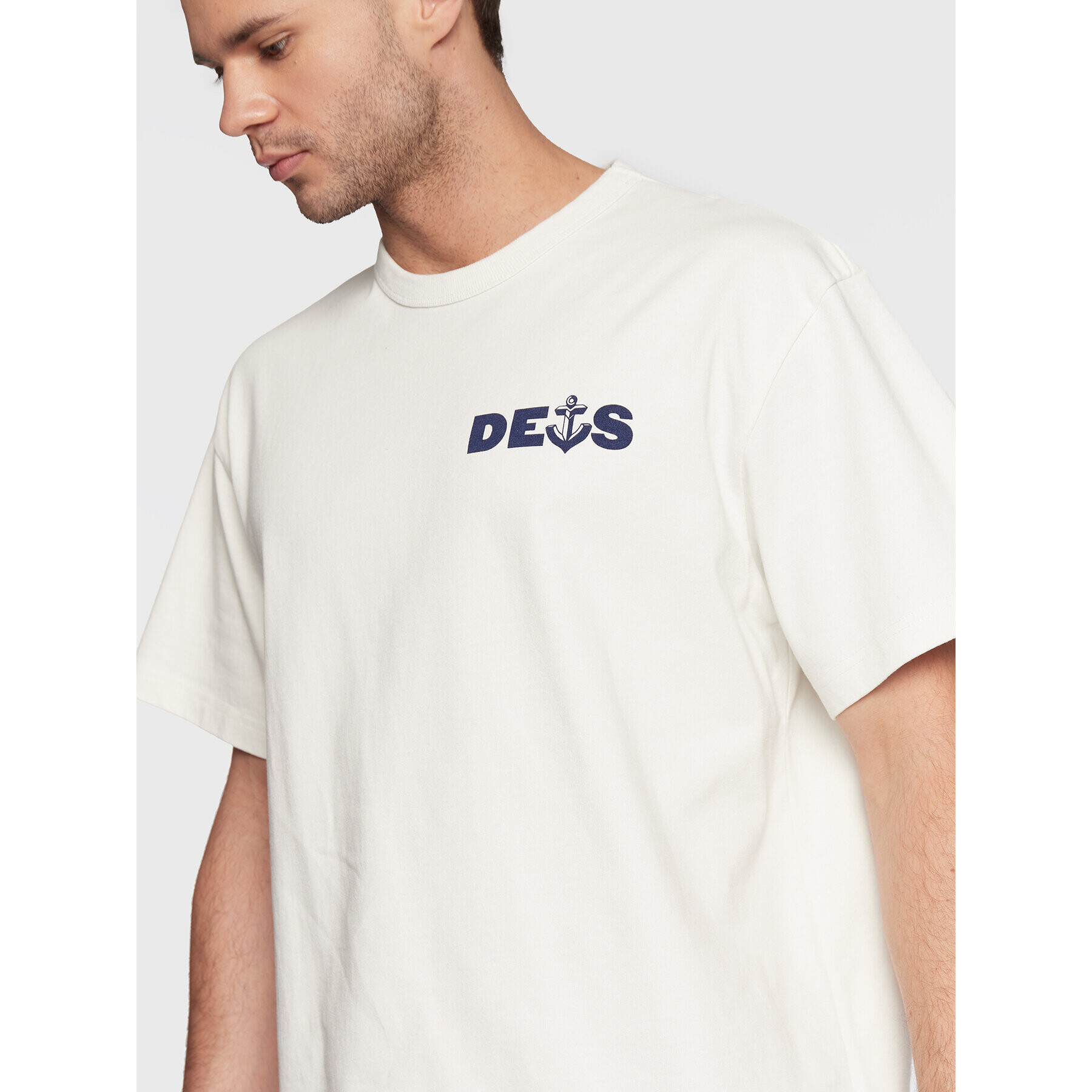 Deus Ex Machina Тишърт Ankor DMF221358B Бял Boxy Fit - Pepit.bg