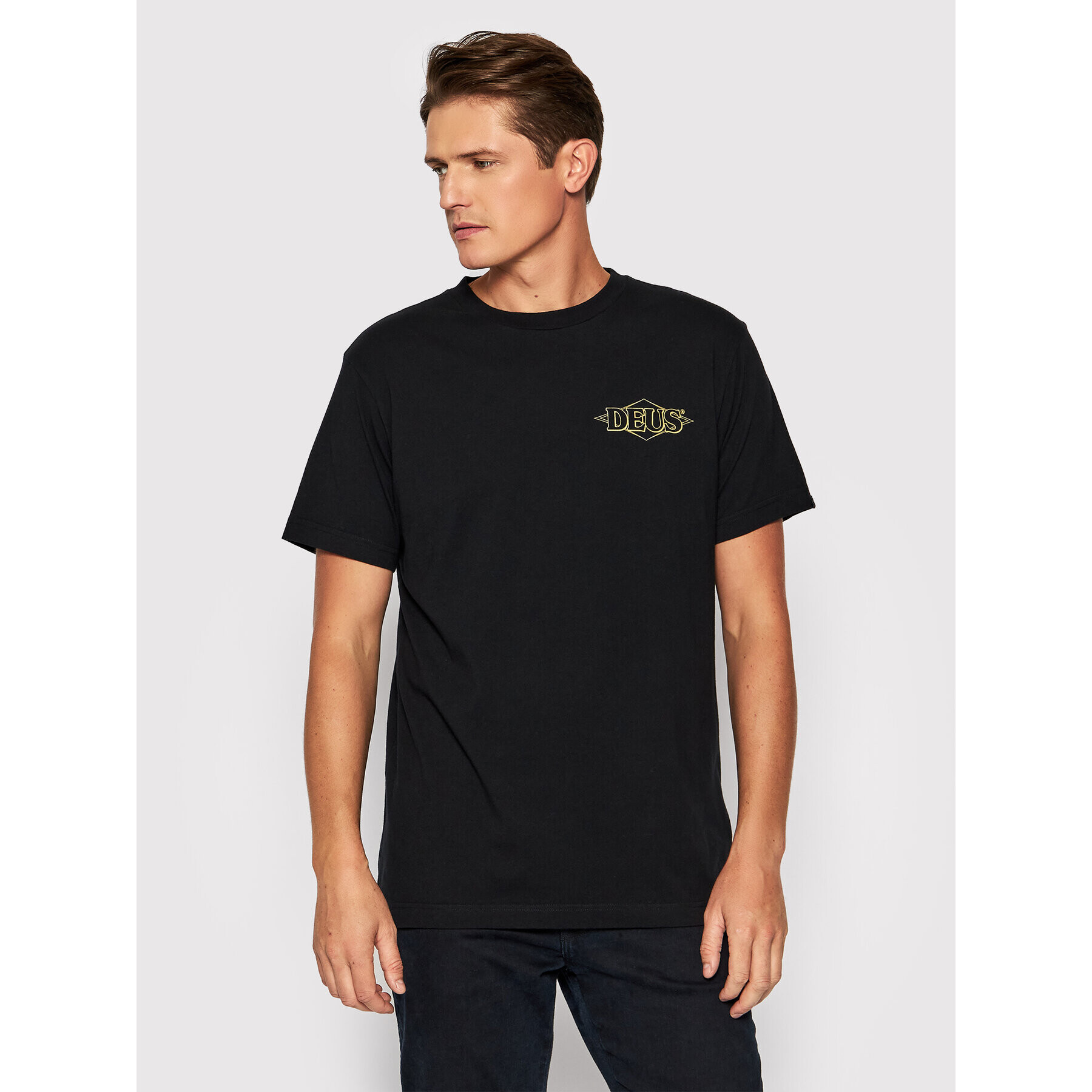 Deus Ex Machina Тишърт Blummer Tee DMF2011297B Черен Regular Fit - Pepit.bg
