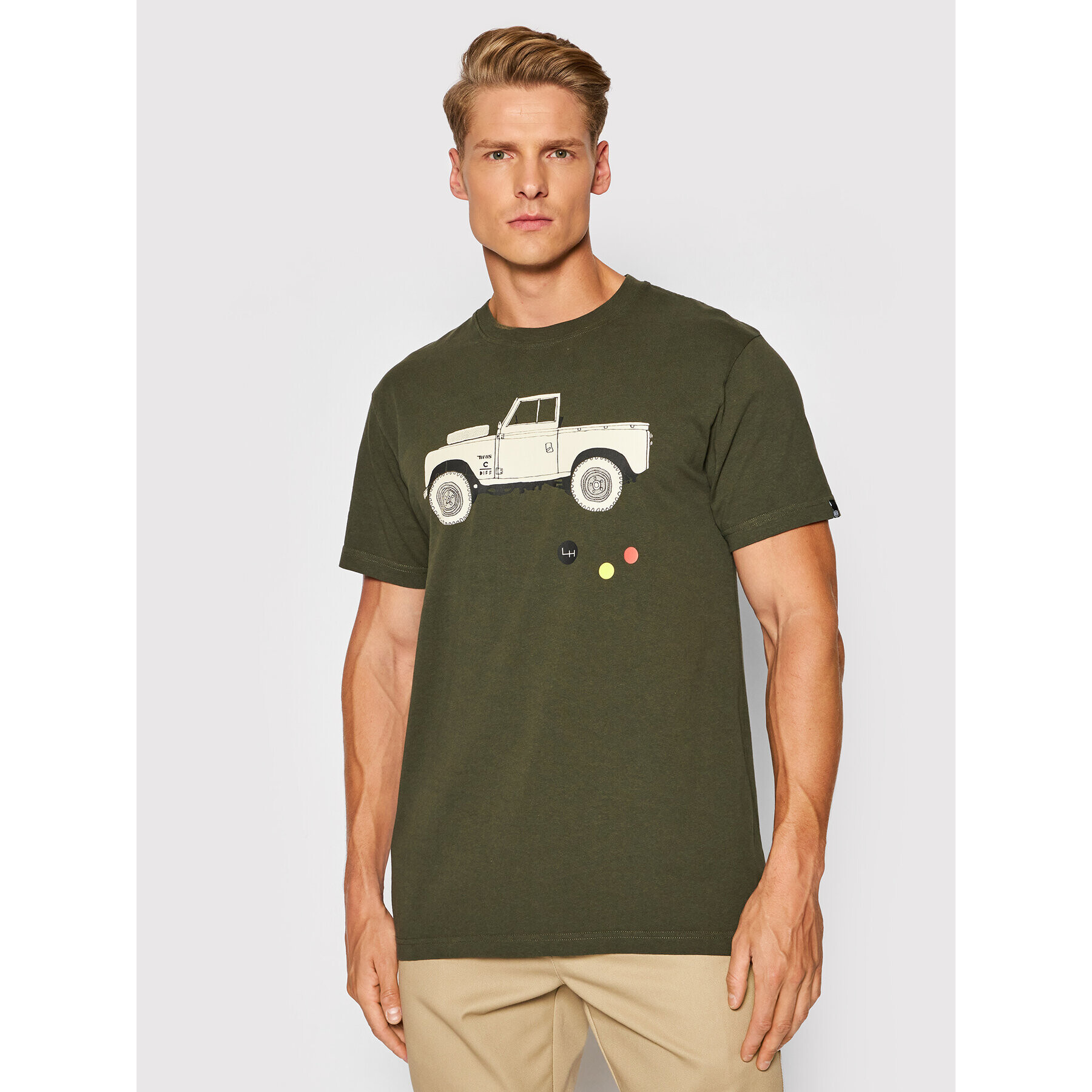 Deus Ex Machina Тишърт Carby Landle DMP91197 Зелен Regular Fit - Pepit.bg