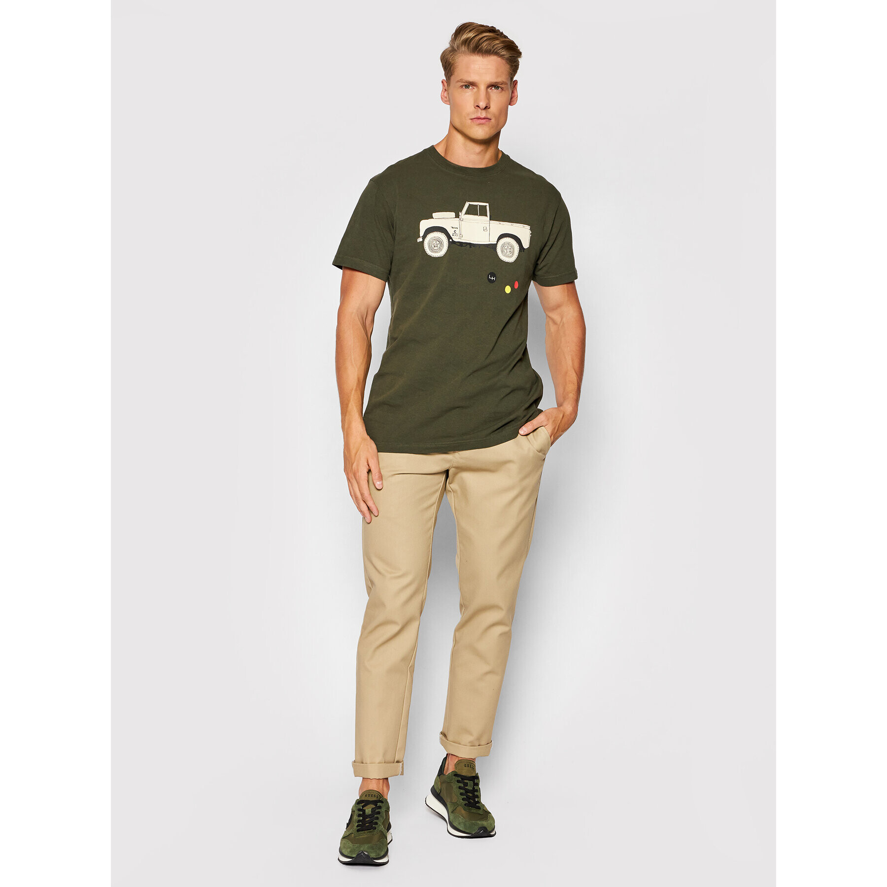 Deus Ex Machina Тишърт Carby Landle DMP91197 Зелен Regular Fit - Pepit.bg