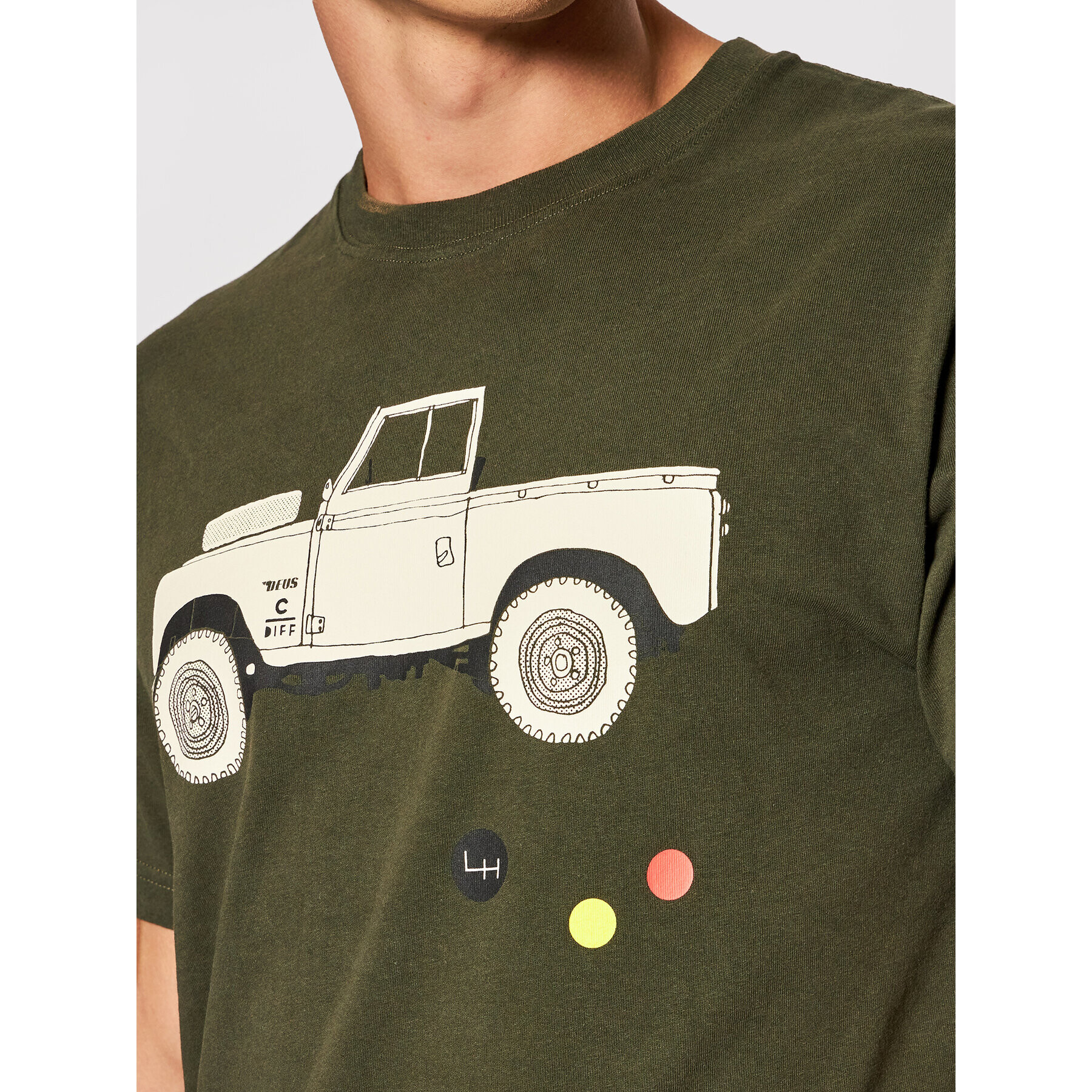Deus Ex Machina Тишърт Carby Landle DMP91197 Зелен Regular Fit - Pepit.bg