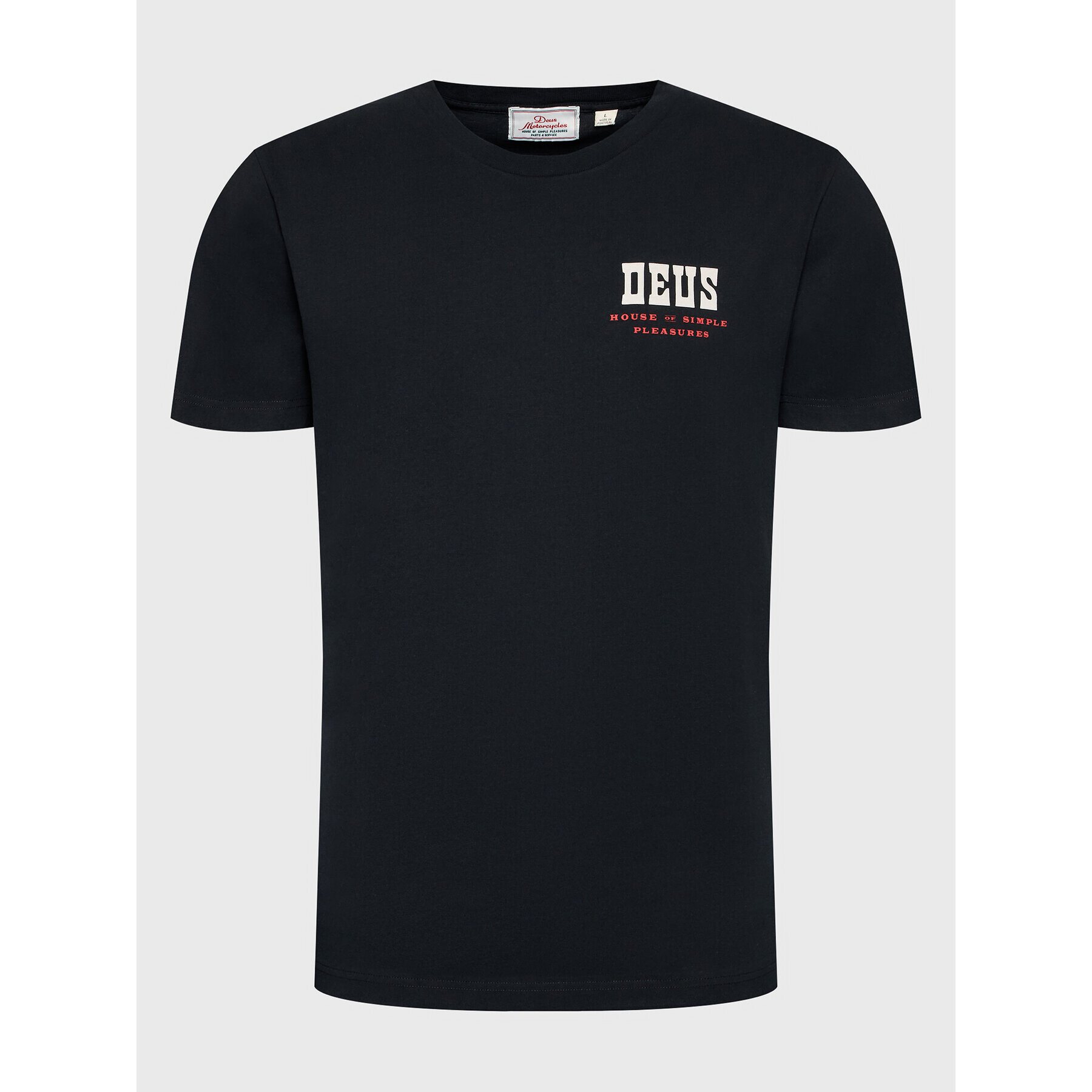Deus Ex Machina Тишърт Cyprus DMF221400A Черен Regular Fit - Pepit.bg