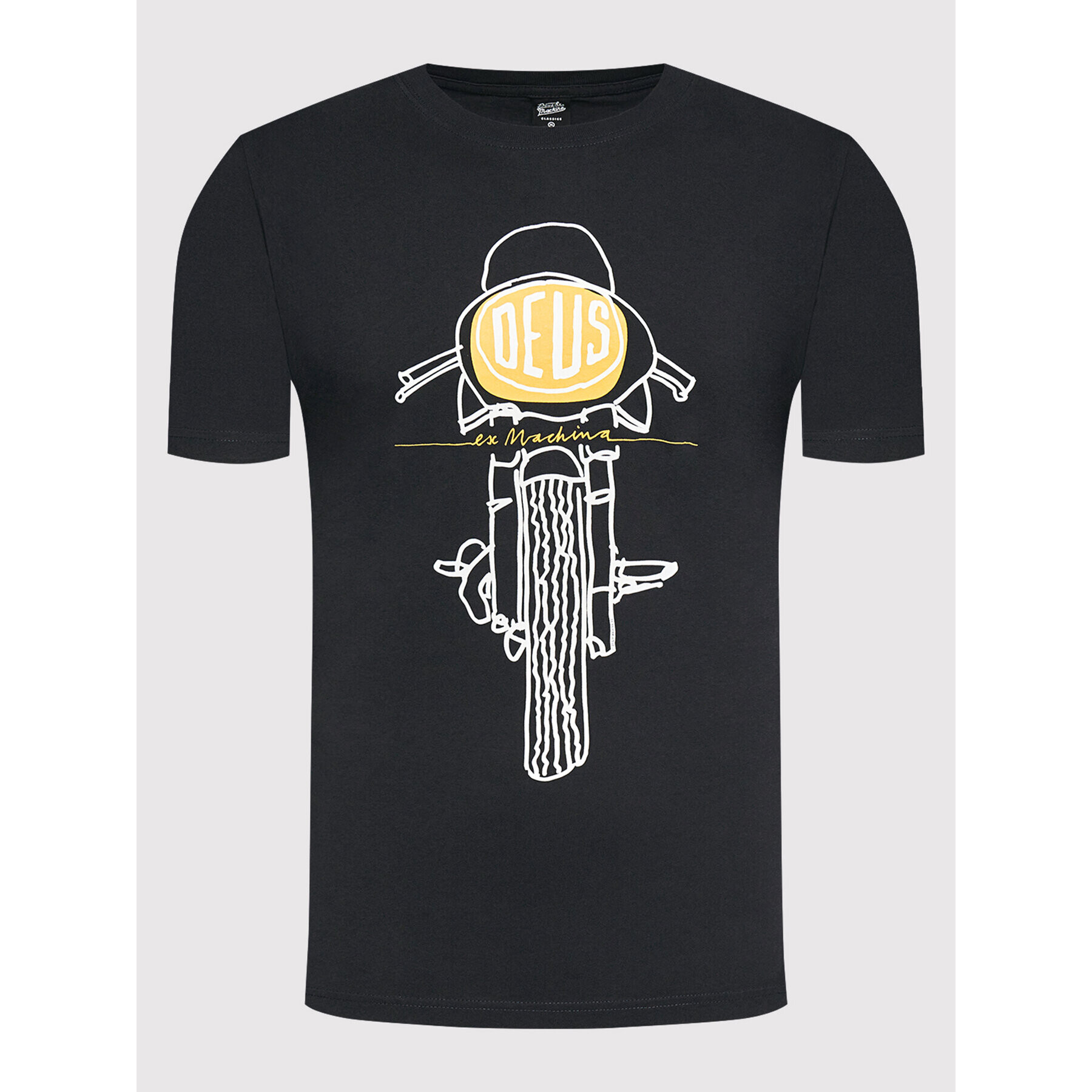 Deus Ex Machina Тишърт Frontal Matchless DMW41808H Черен Regular Fit - Pepit.bg
