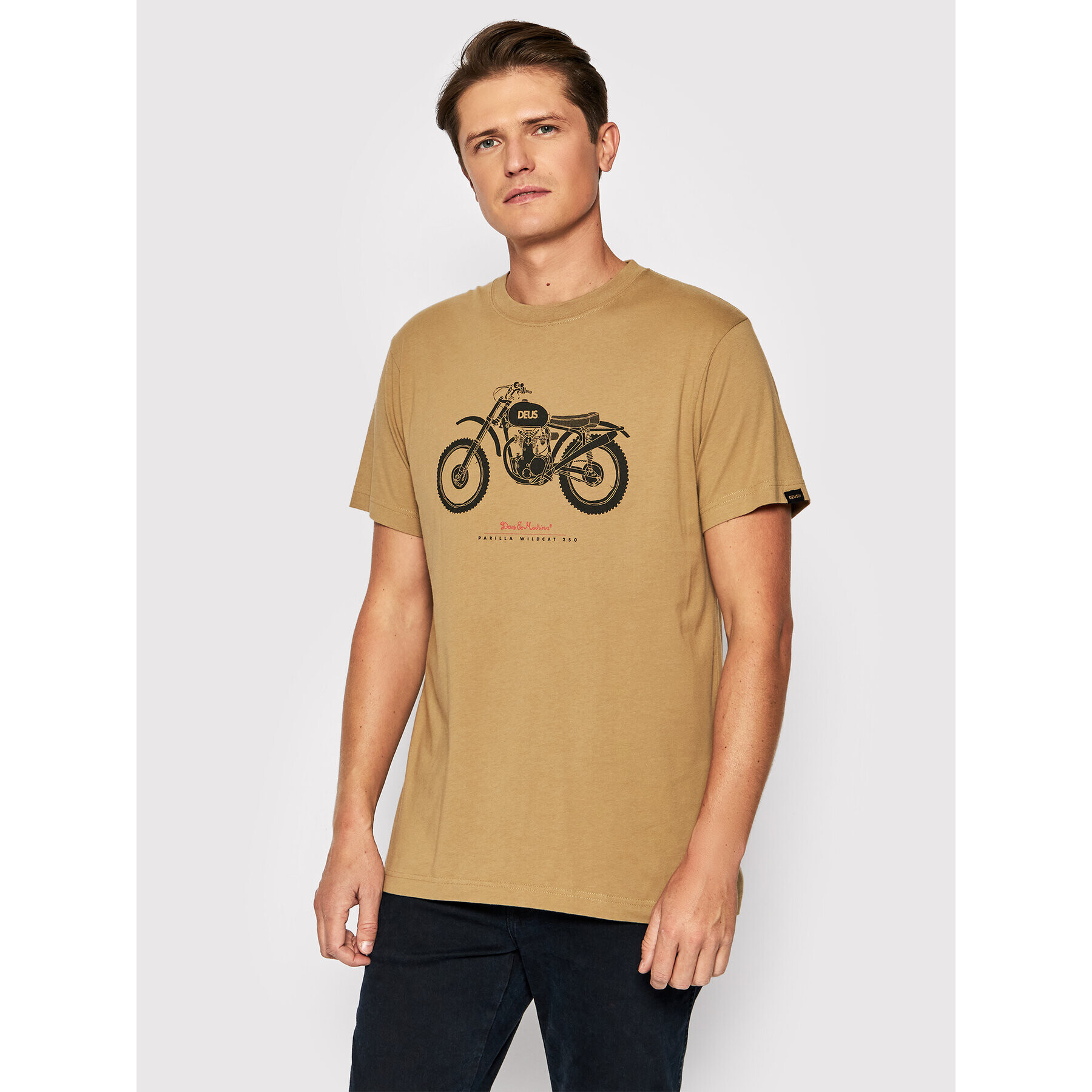 Deus Ex Machina Тишърт Parilla Wildcat Tee DMP2011187 Зелен Regular Fit - Pepit.bg