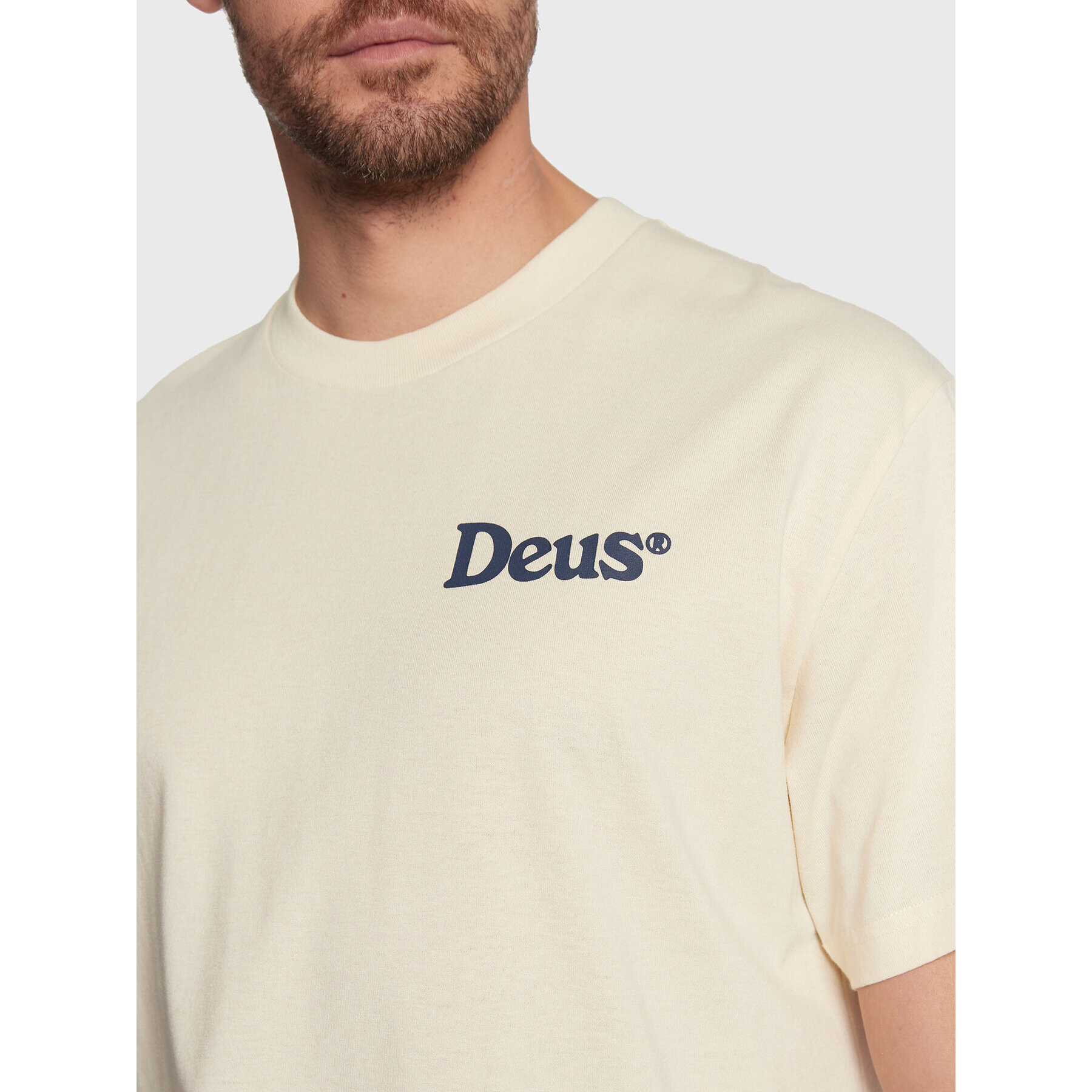 Deus Ex Machina Тишърт Slow Burn DMF221337B Бежов Boxy Fit - Pepit.bg