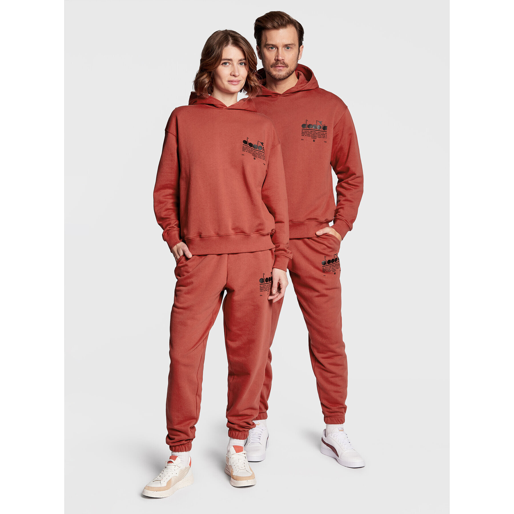 Diadora Долнище анцуг Unisex Manifesto 502.179480 Червен Loose Fit - Pepit.bg