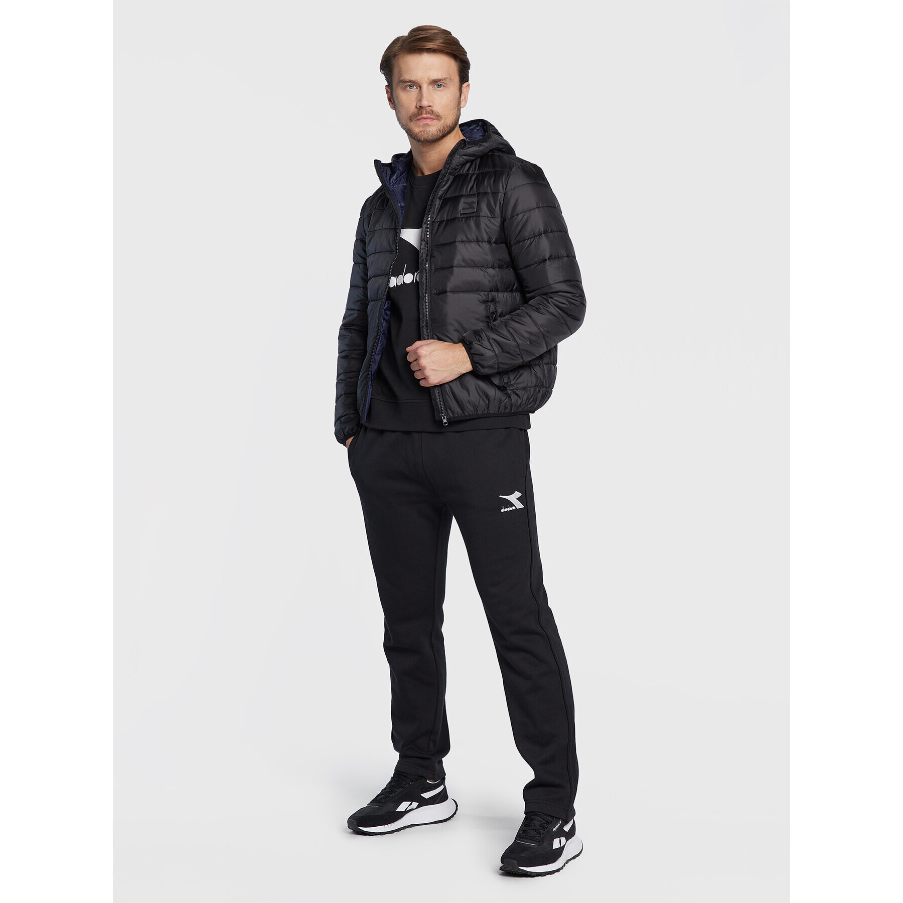 Diadora Пухено яке Chromia 102.178681 Черен Regular Fit - Pepit.bg