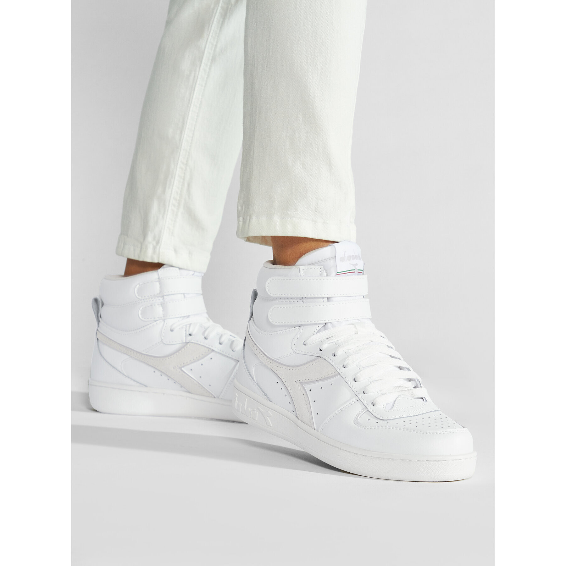 Diadora Сникърси Magic Basket Mid Leather Wn 501.178555 D0113 Бял - Pepit.bg