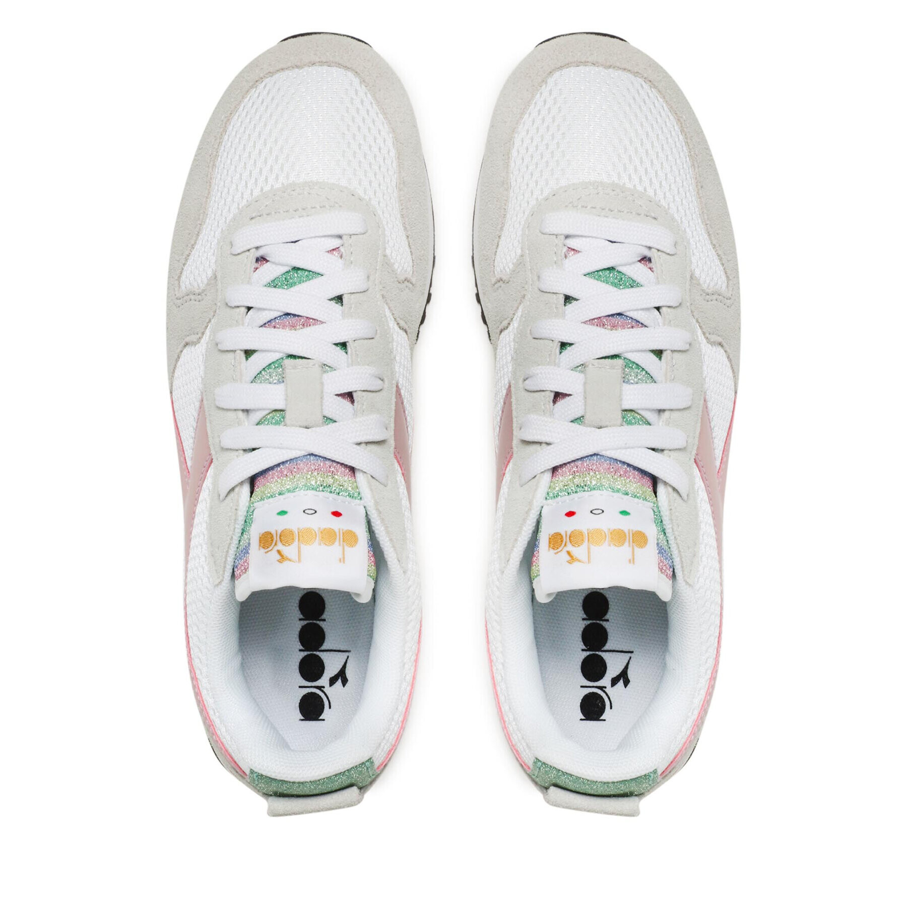 Diadora Сникърси Olympia Platform Glitter Rainbow Wn 101.178330 01 C3113 Бял - Pepit.bg