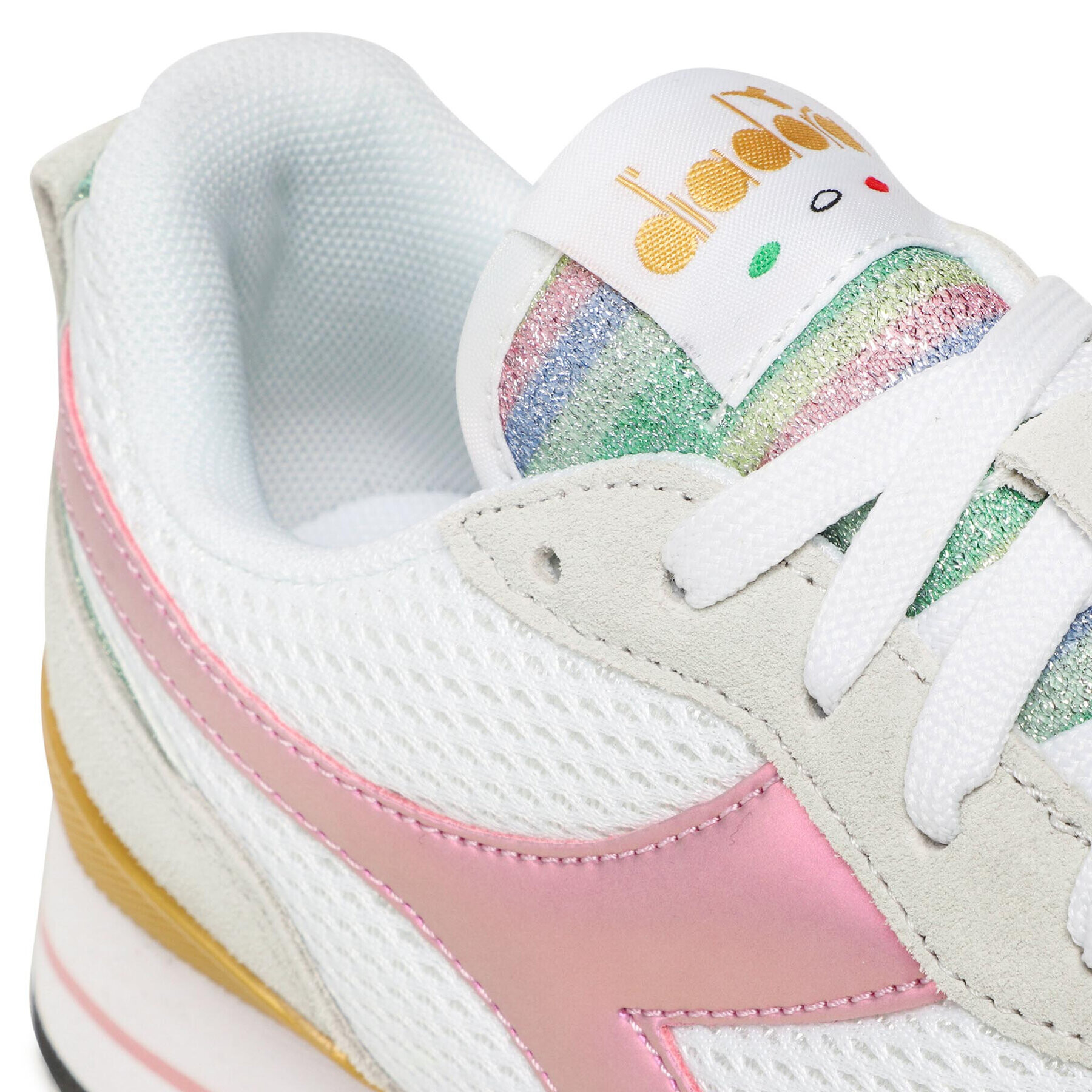 Diadora Сникърси Olympia Platform Glitter Rainbow Wn 101.178330 01 C3113 Бял - Pepit.bg