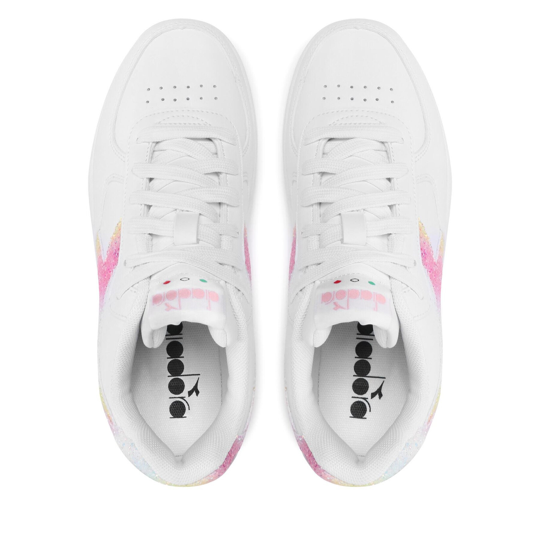 Diadora Сникърси Raptor Low Glitter Wn 101.179253 01 20006 Бял - Pepit.bg