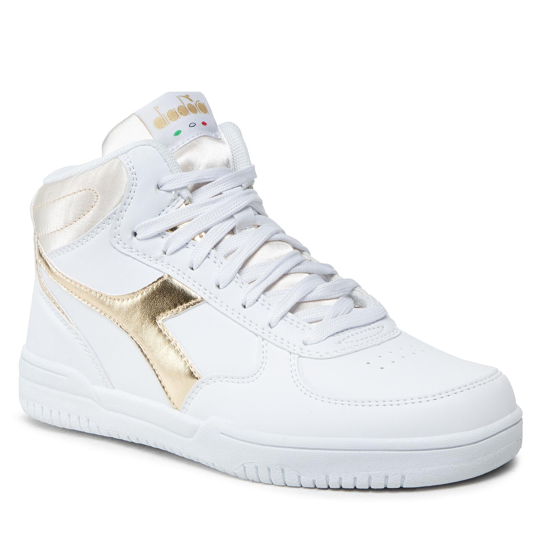Diadora Сникърси Raptor Mid Metallic Satin Wn Бял - Pepit.bg