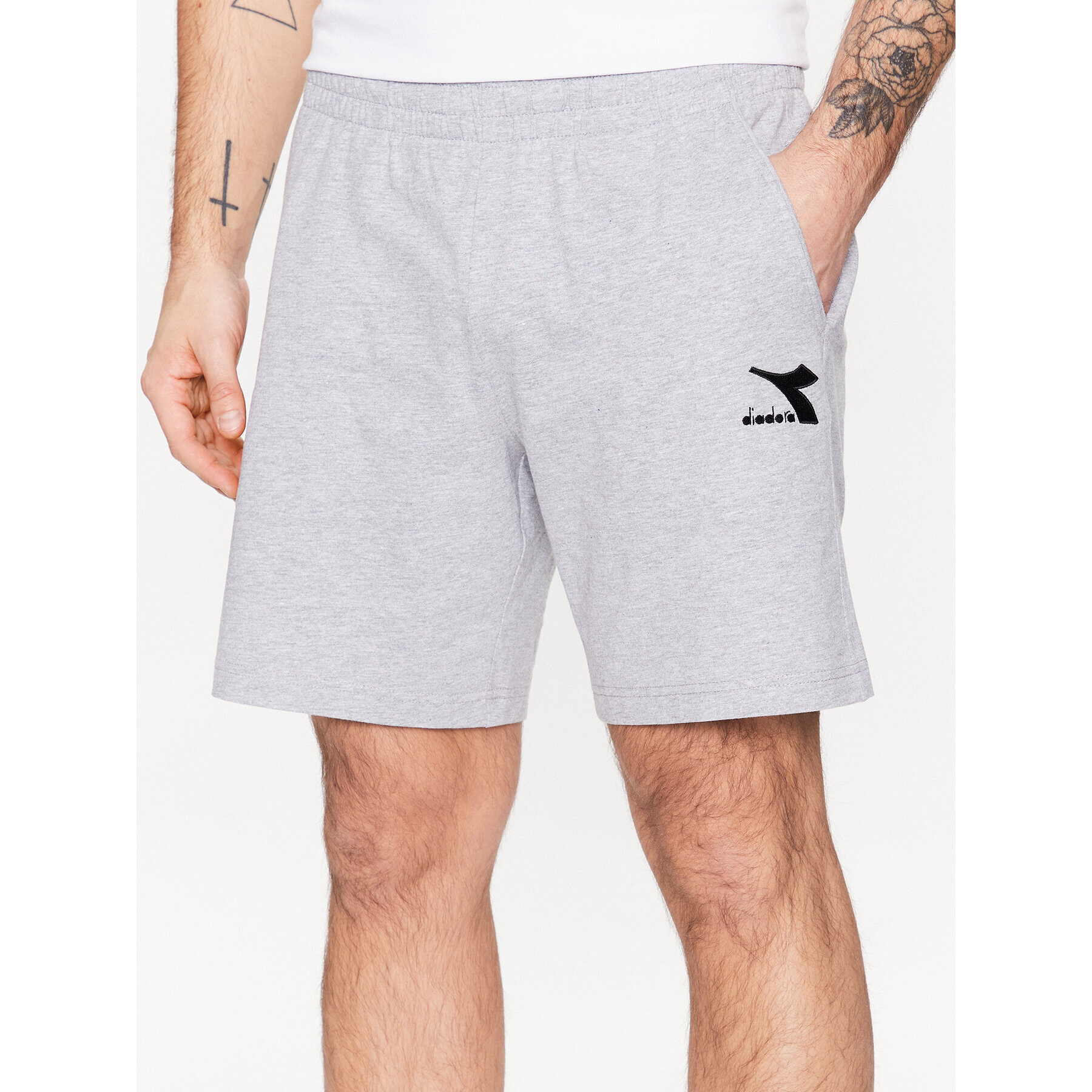 Diadora Спортни шорти Core 102.179760 Сив Regular Fit - Pepit.bg