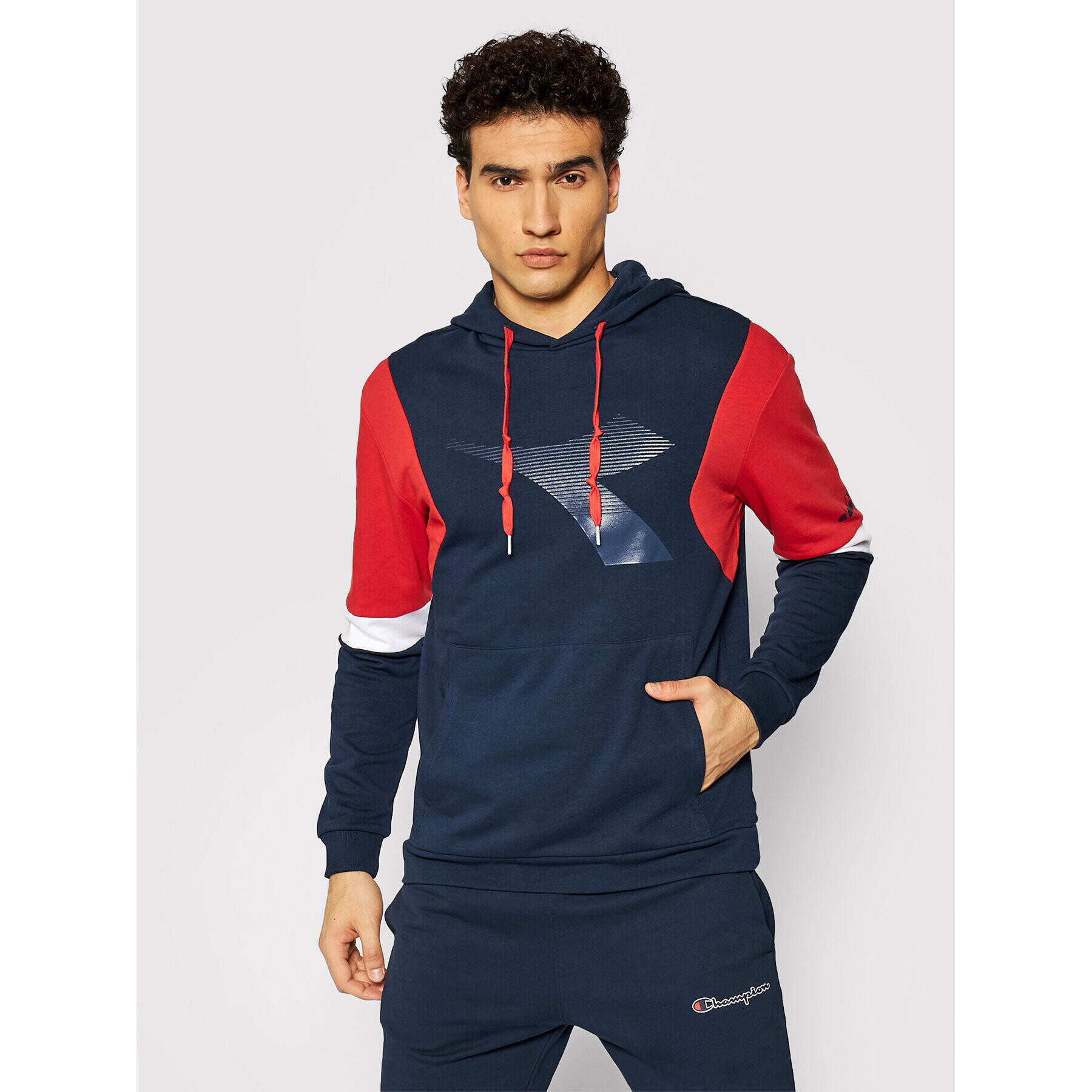 Diadora Суитшърт Club 102.177051 Тъмносин Regular Fit - Pepit.bg