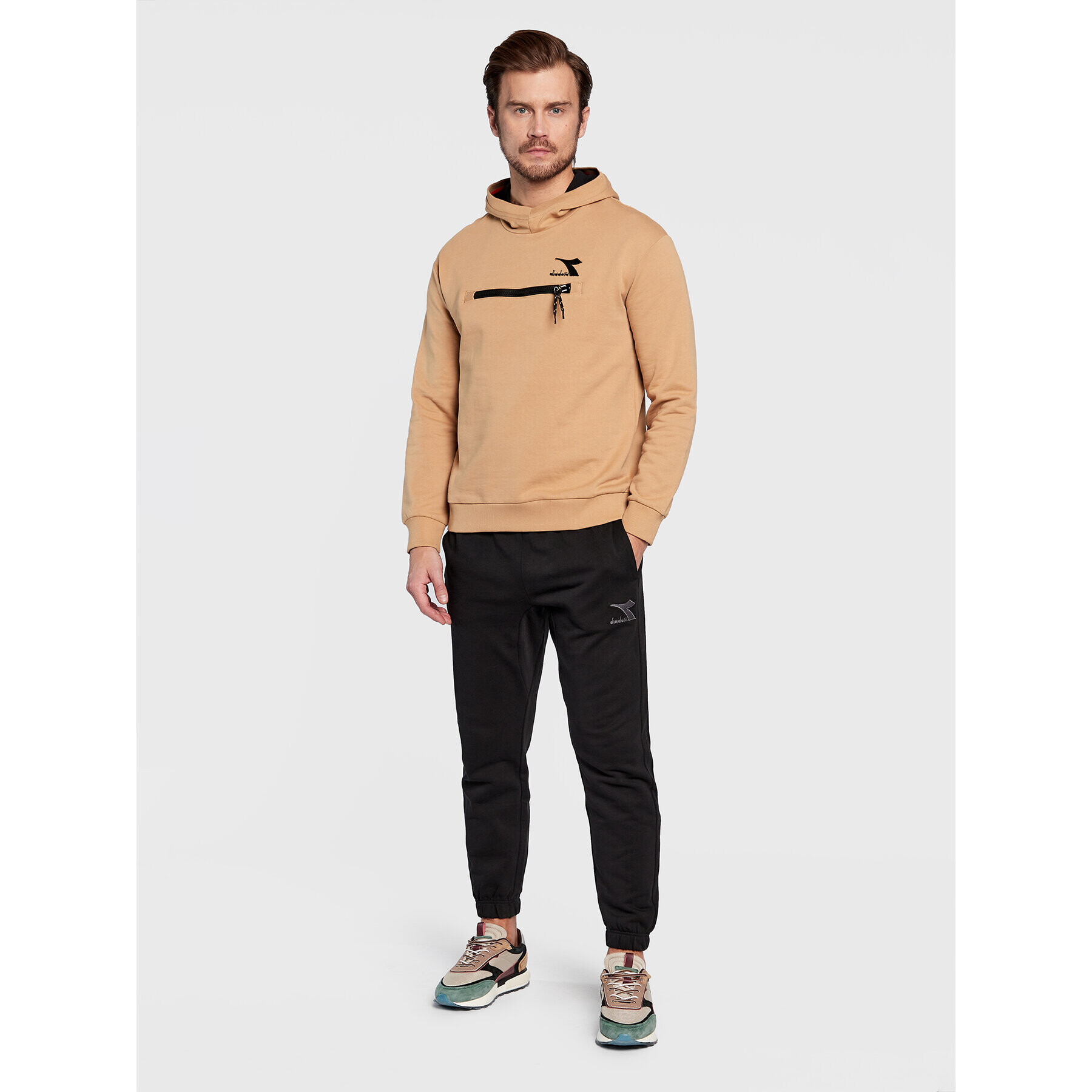 Diadora Суитшърт Drift 102.178668 Бежов Relaxed Fit - Pepit.bg