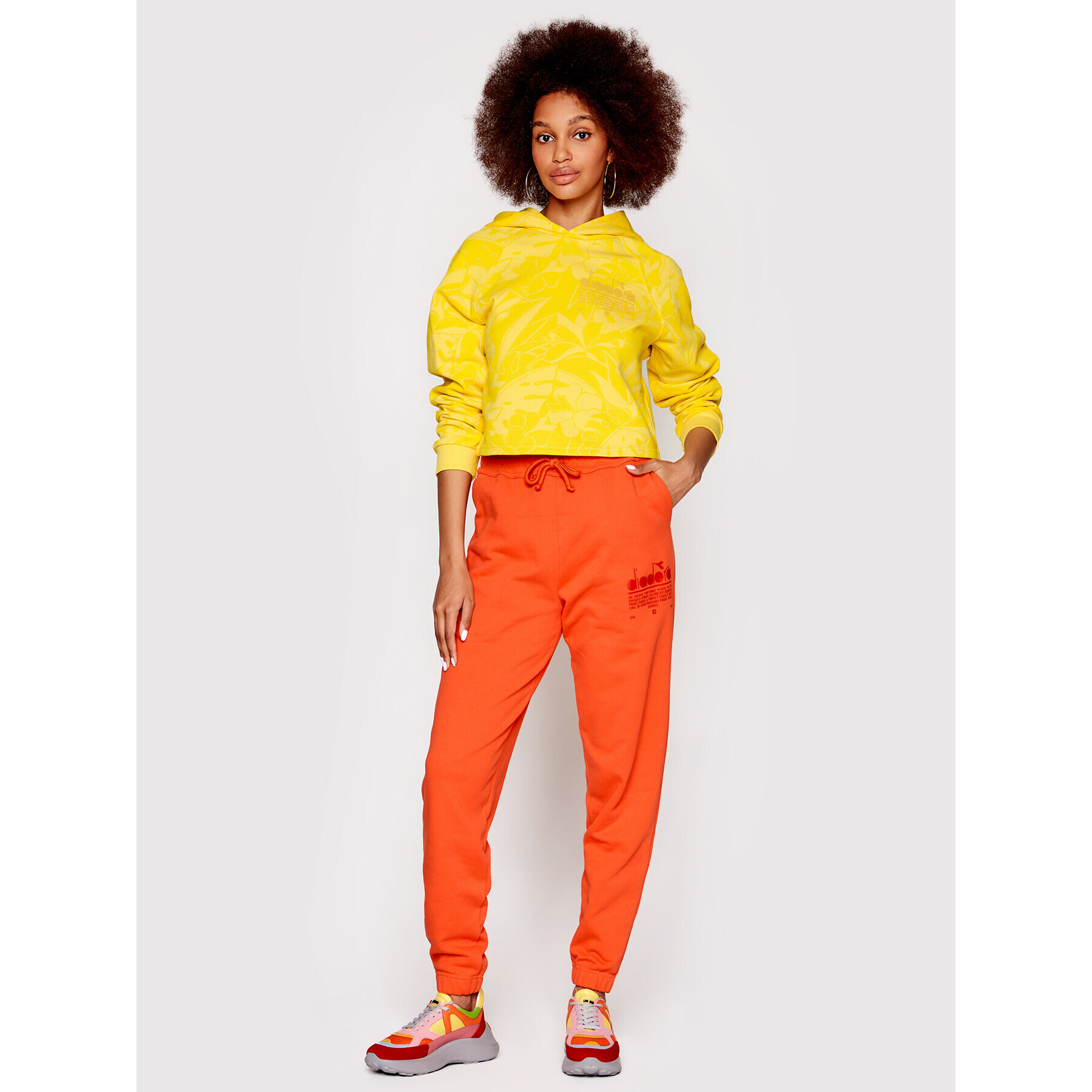 Diadora Суитшърт Manifesto 502.178413 Жълт Regular Fit - Pepit.bg