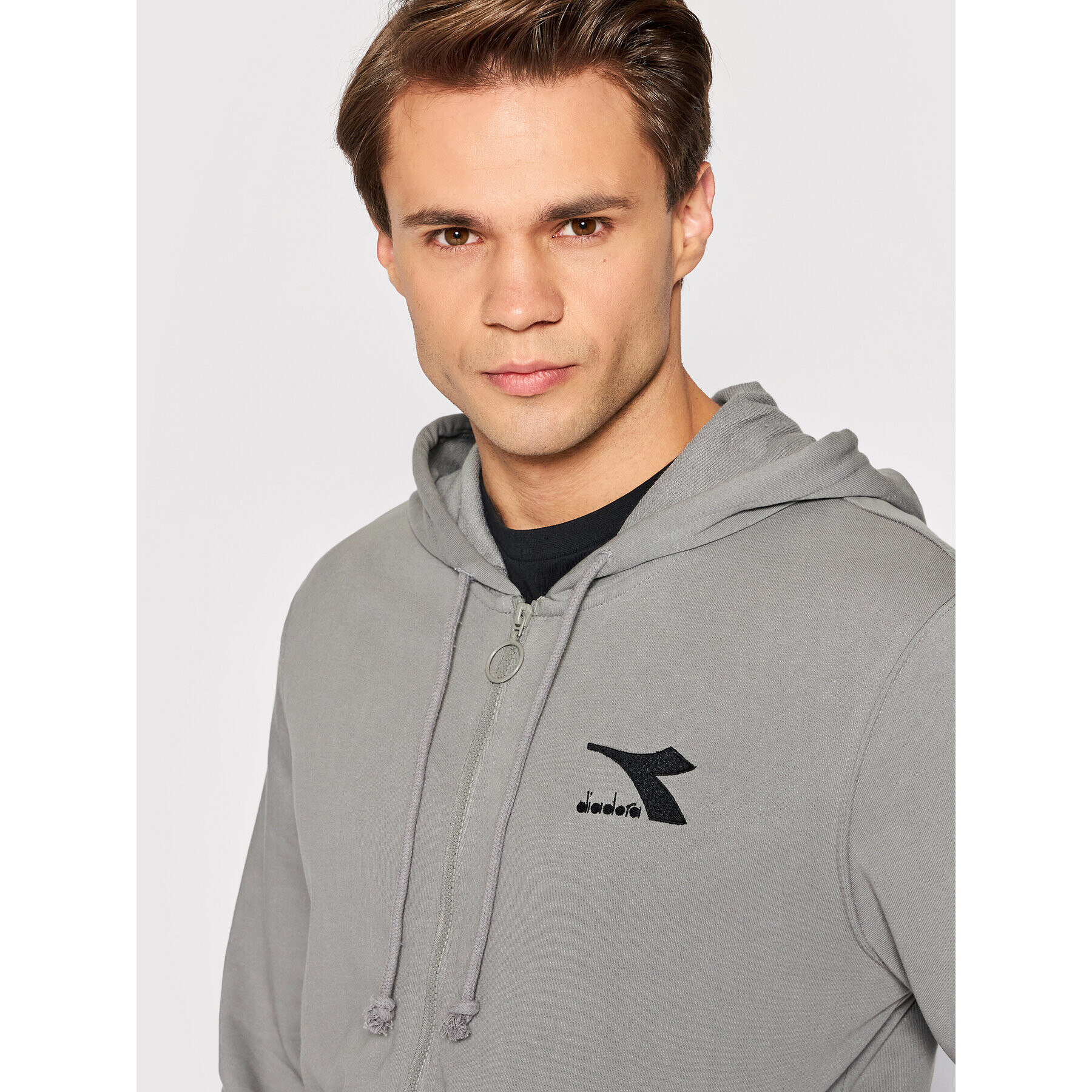 Diadora Суитшърт Sweat Core 102.178175 Сив Regular Fit - Pepit.bg