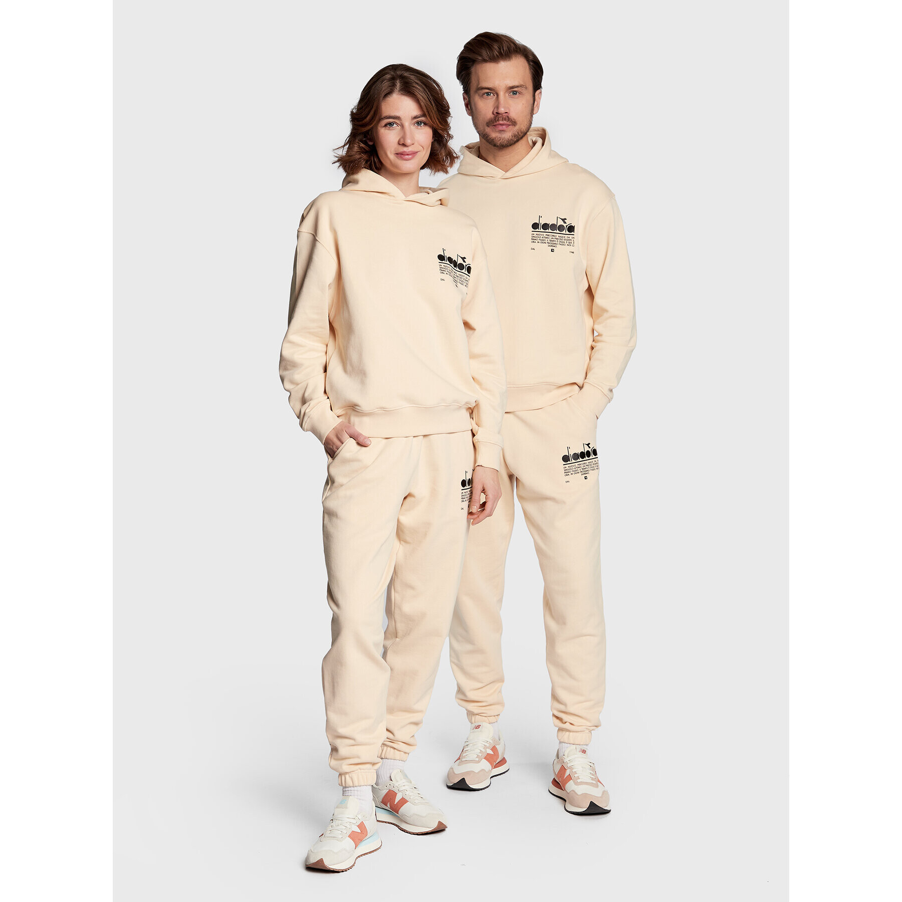 Diadora Суитшърт Unisex Manifesto 502.179481 Бежов Loose Fit - Pepit.bg