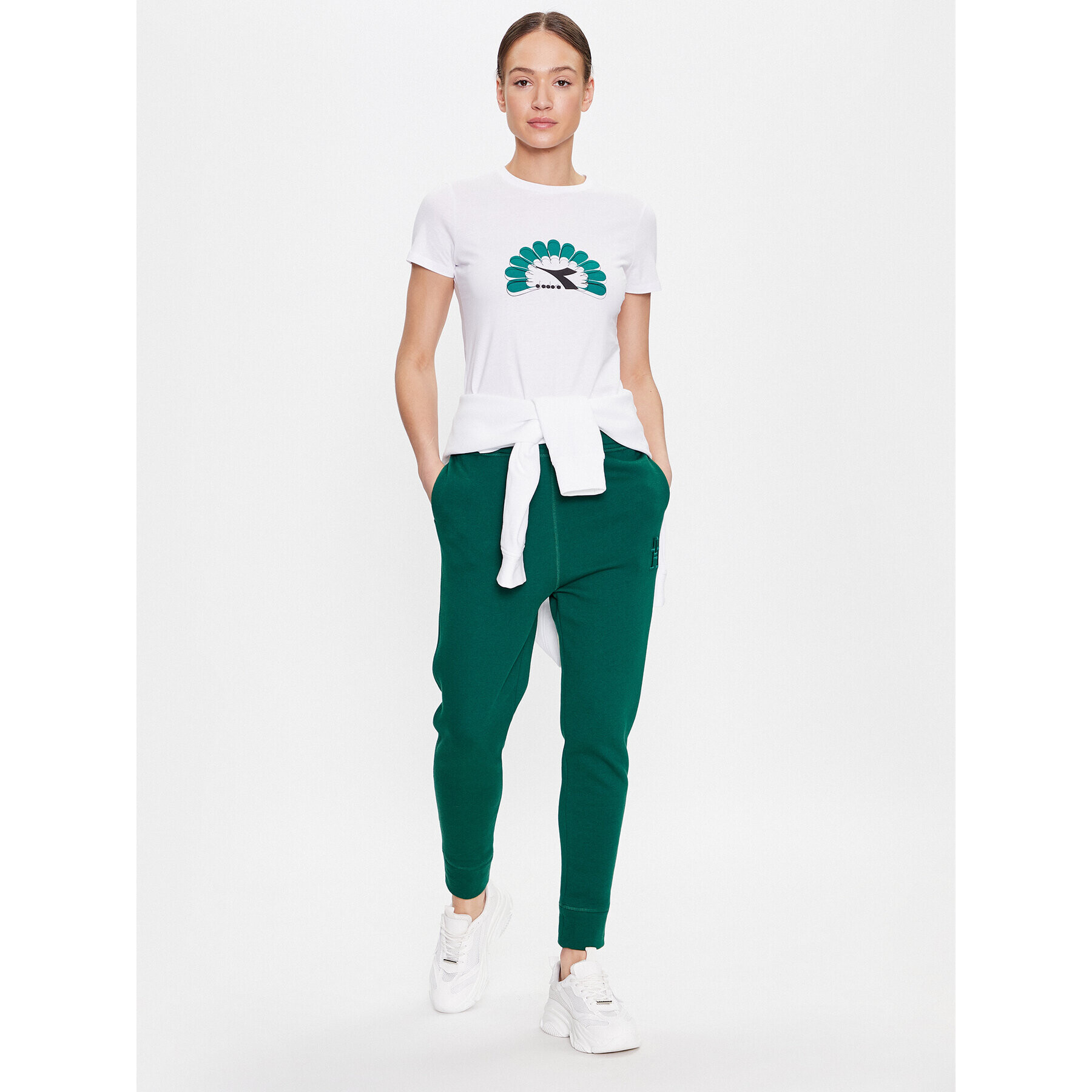Diadora Тишърт 102.179332 Бял Regular Fit - Pepit.bg