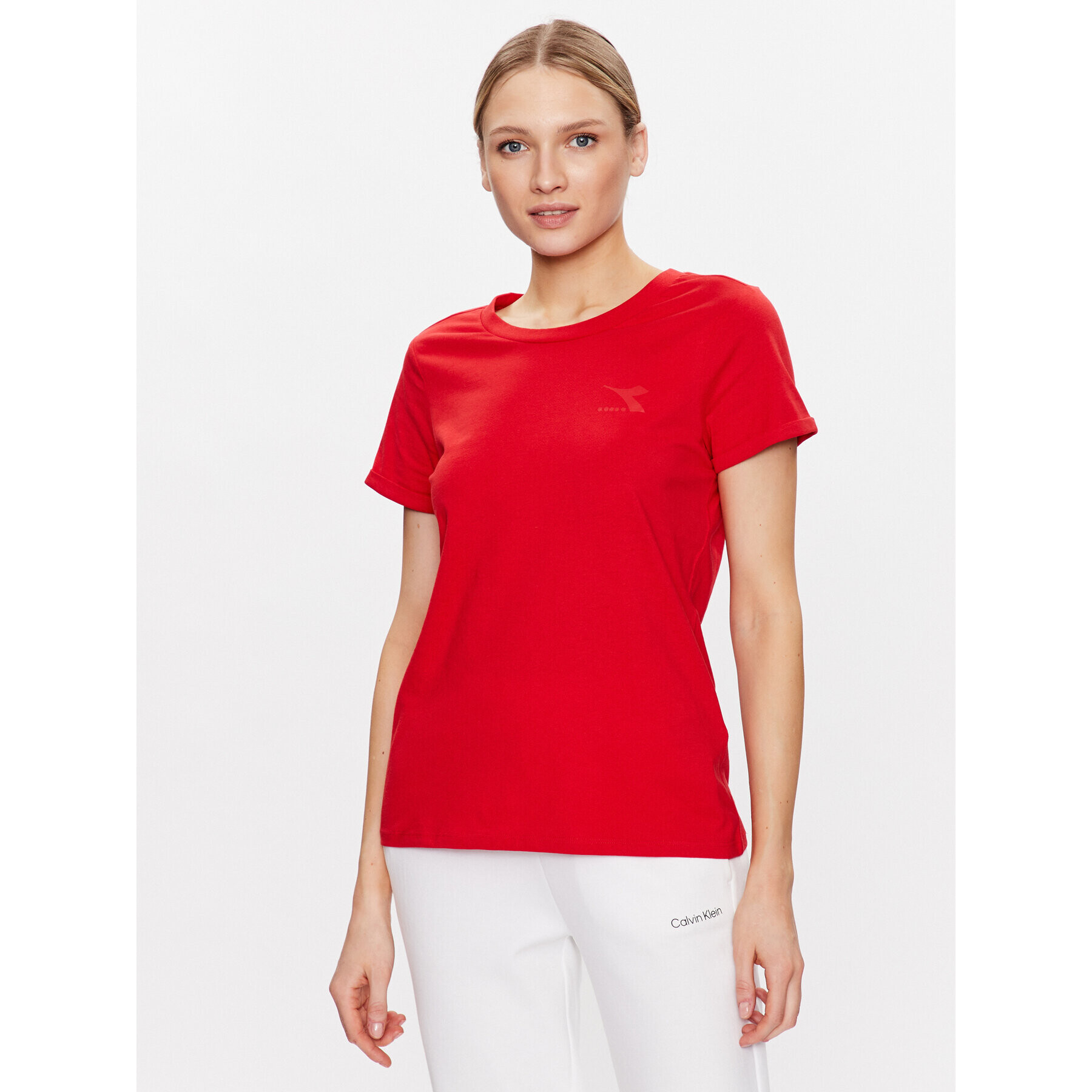 Diadora Тишърт Core 102.179375 Червен Regular Fit - Pepit.bg