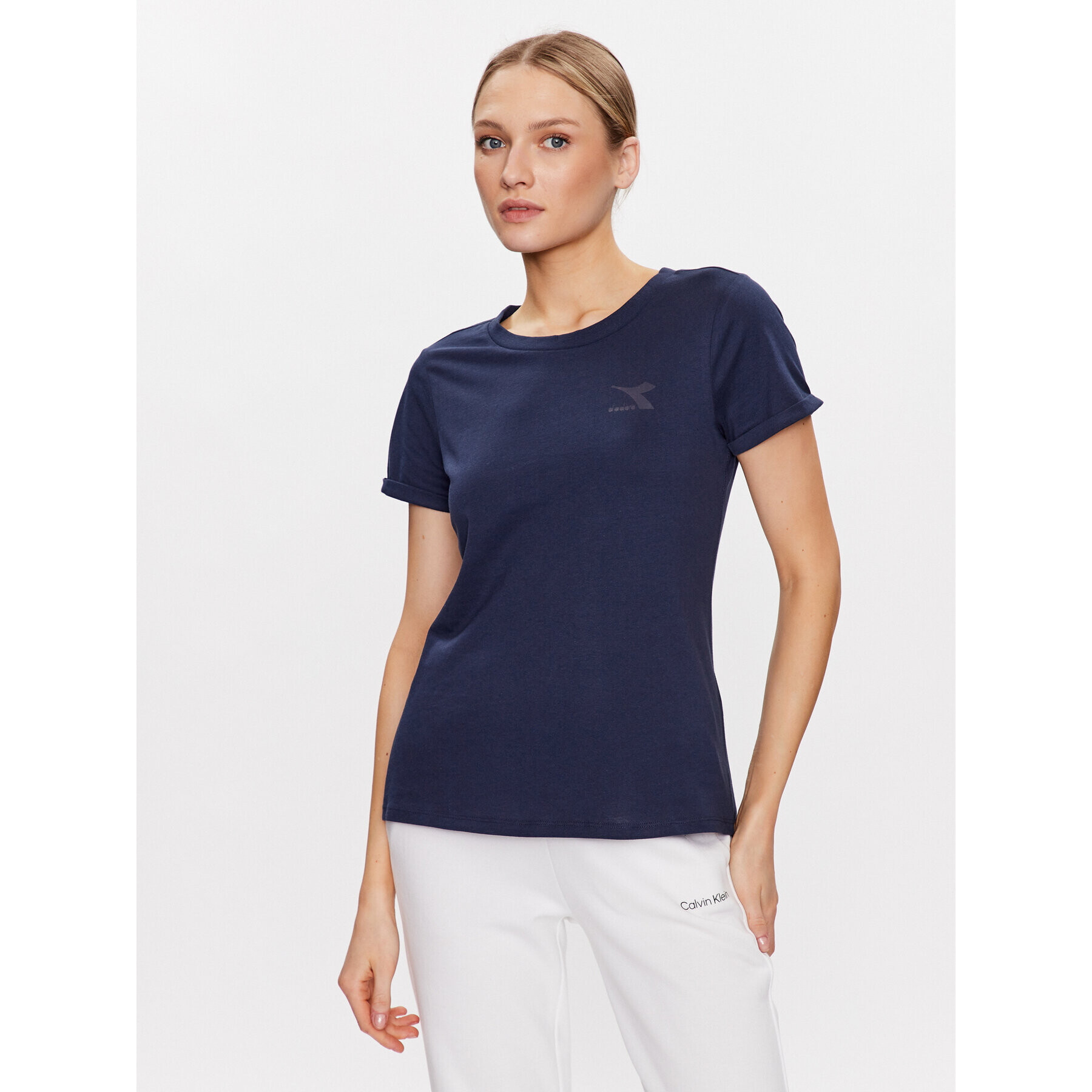 Diadora Тишърт Core 102.179375 Тъмносин Regular Fit - Pepit.bg