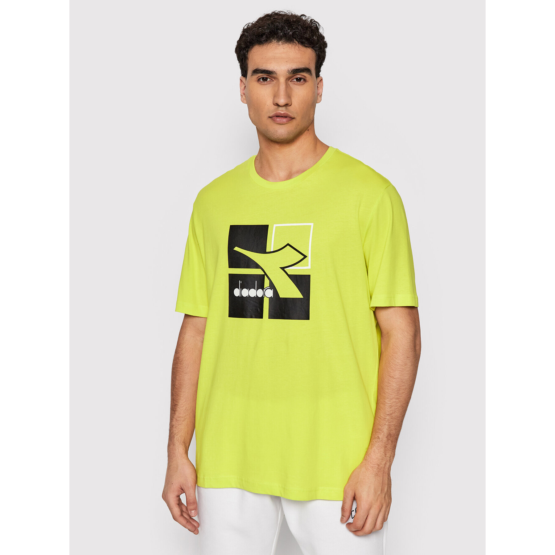 Diadora Тишърт Frame 102.178166 Зелен Comfort Fit - Pepit.bg