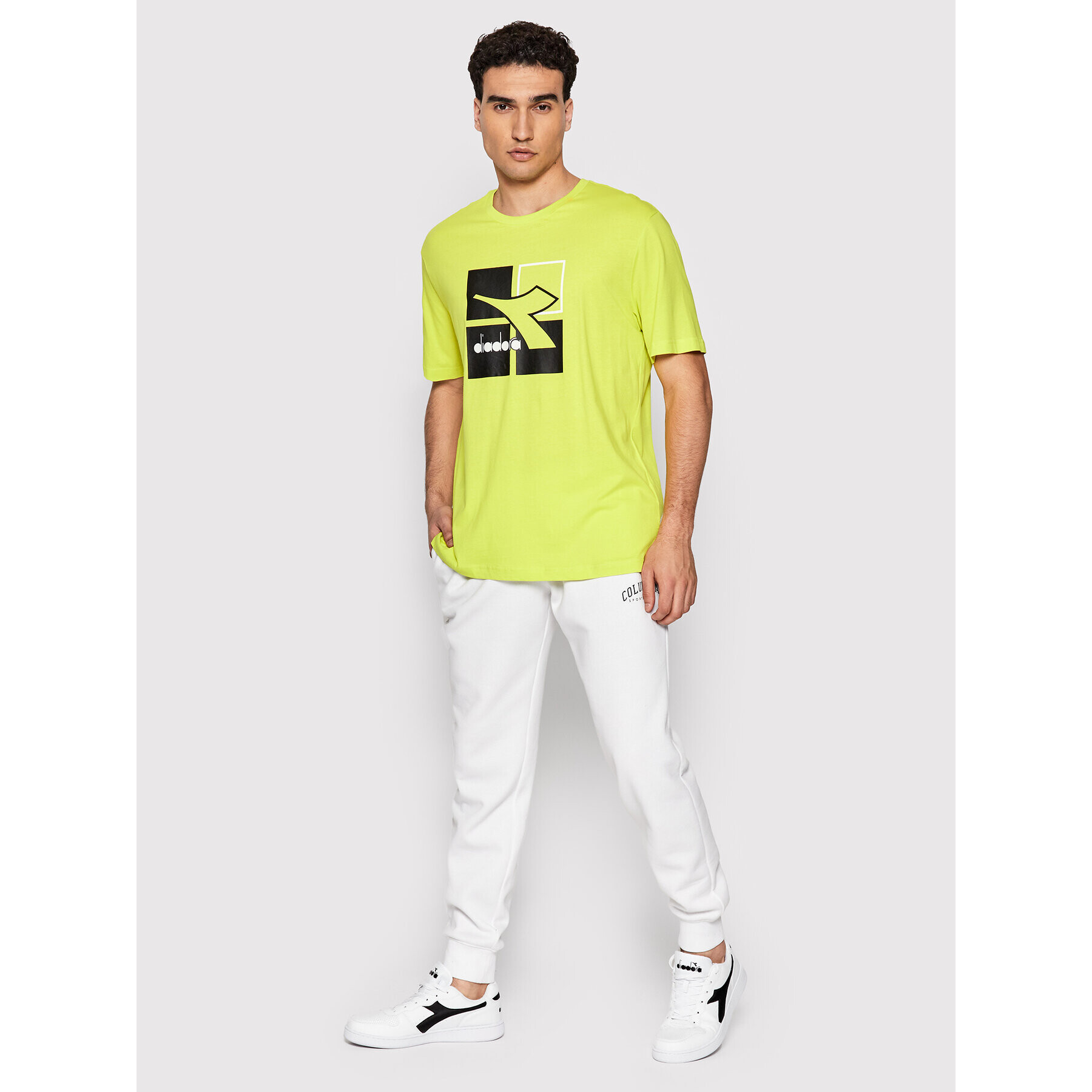 Diadora Тишърт Frame 102.178166 Зелен Comfort Fit - Pepit.bg