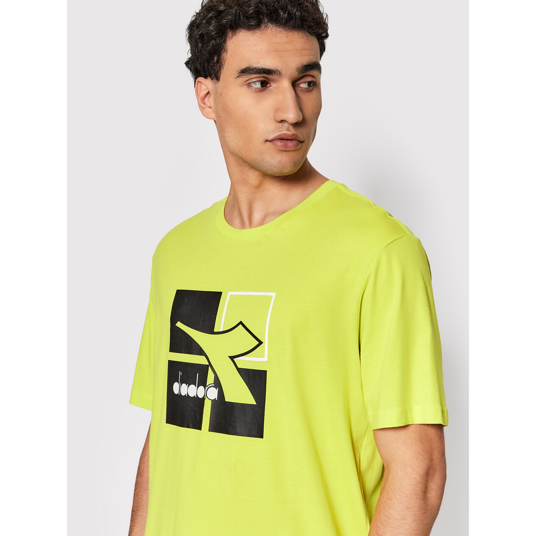Diadora Тишърт Frame 102.178166 Зелен Comfort Fit - Pepit.bg