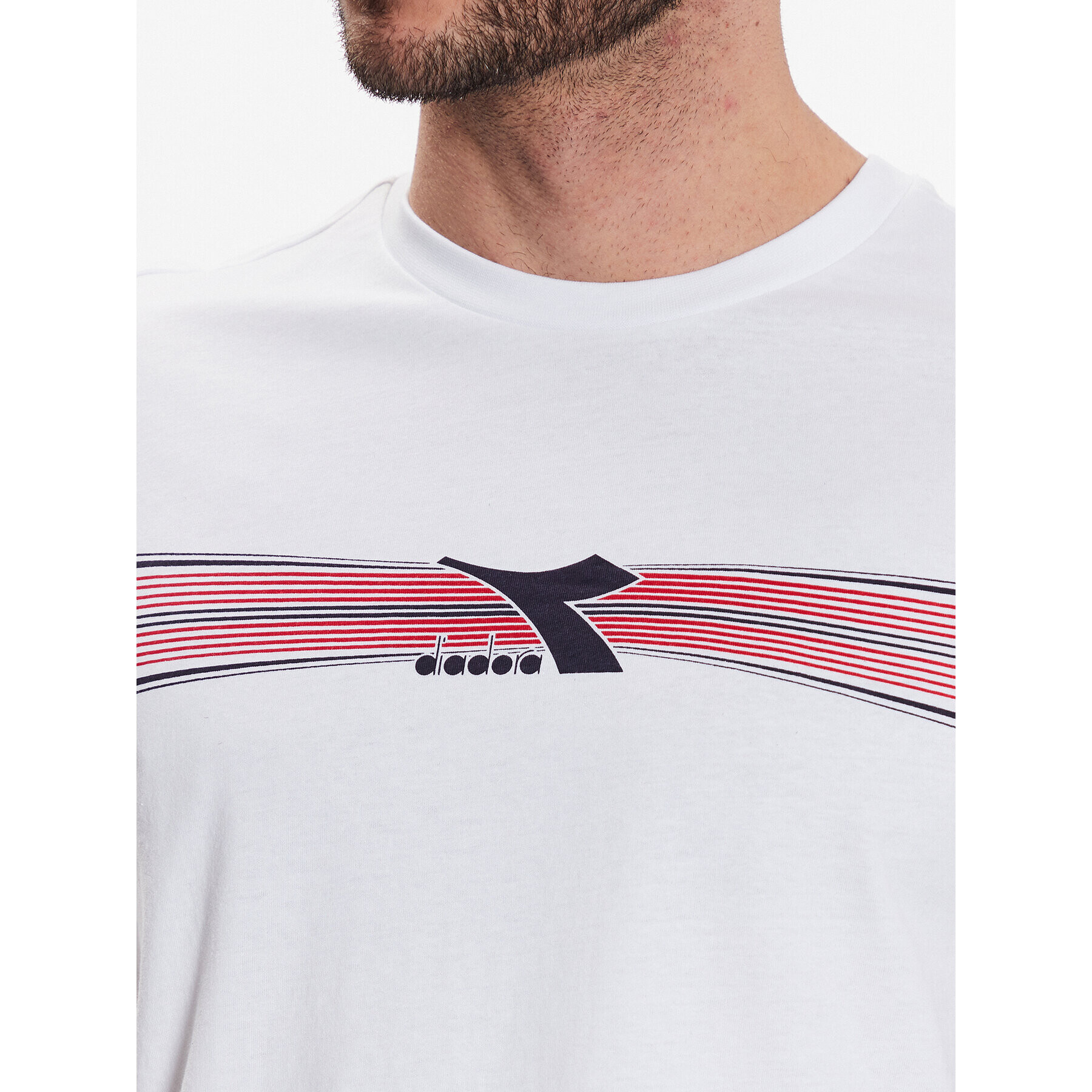 Diadora Тишърт Logo 102.179311 Бял Regular Fit - Pepit.bg